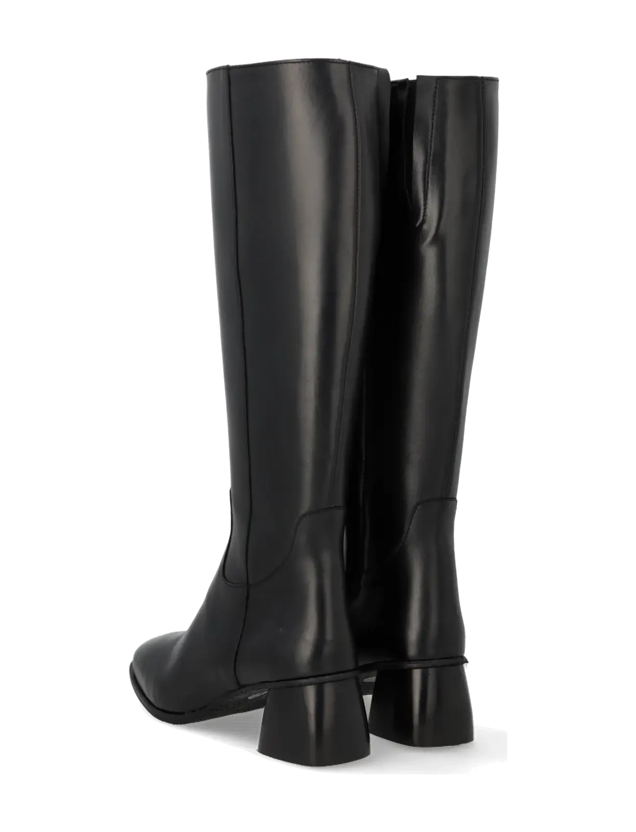 ANGULUS - Boots - Block heel with zipper - põlveni saapad - 1604 black - 2
