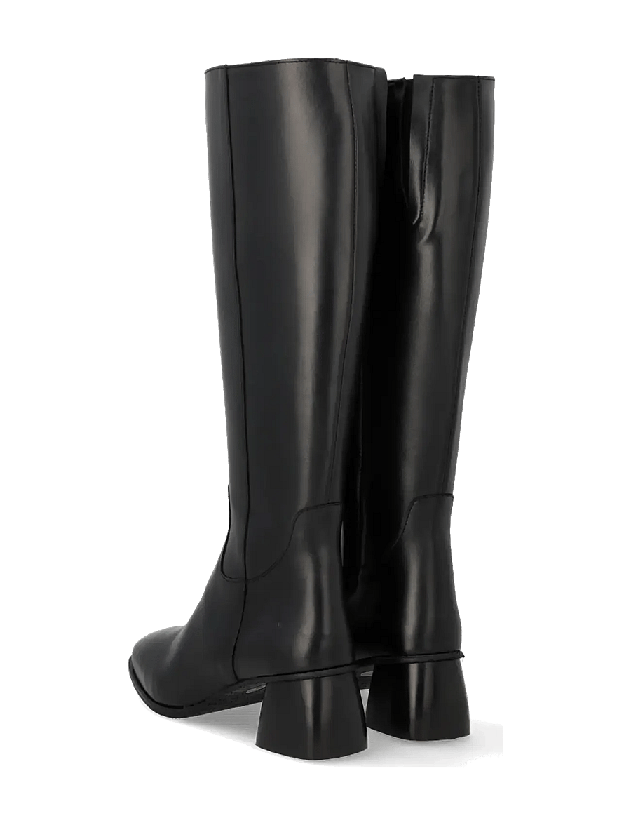 ANGULUS - Boots - Block heel with zipper - põlveni saapad - 1604 black - 2