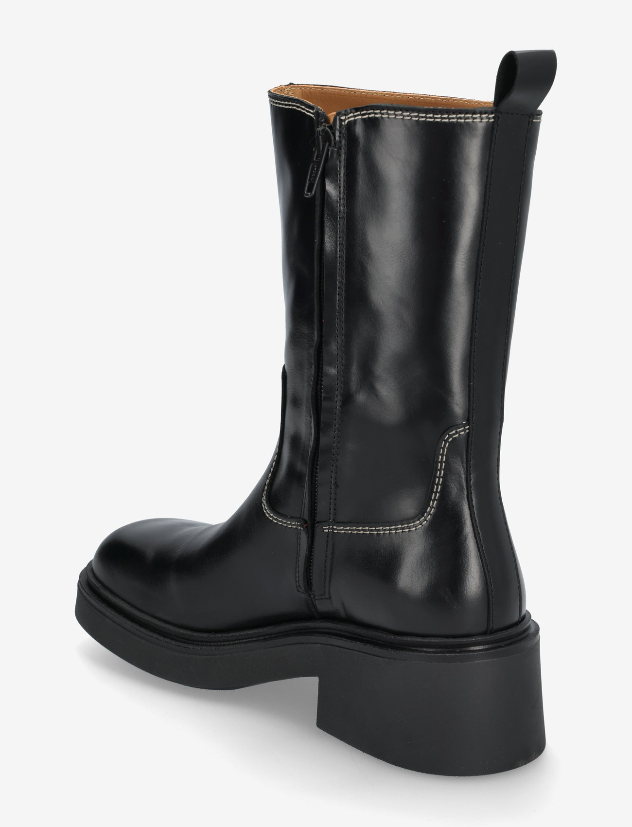 ANGULUS - Booties - flat - with elastic - flache stiefeletten - 1835 black - 2