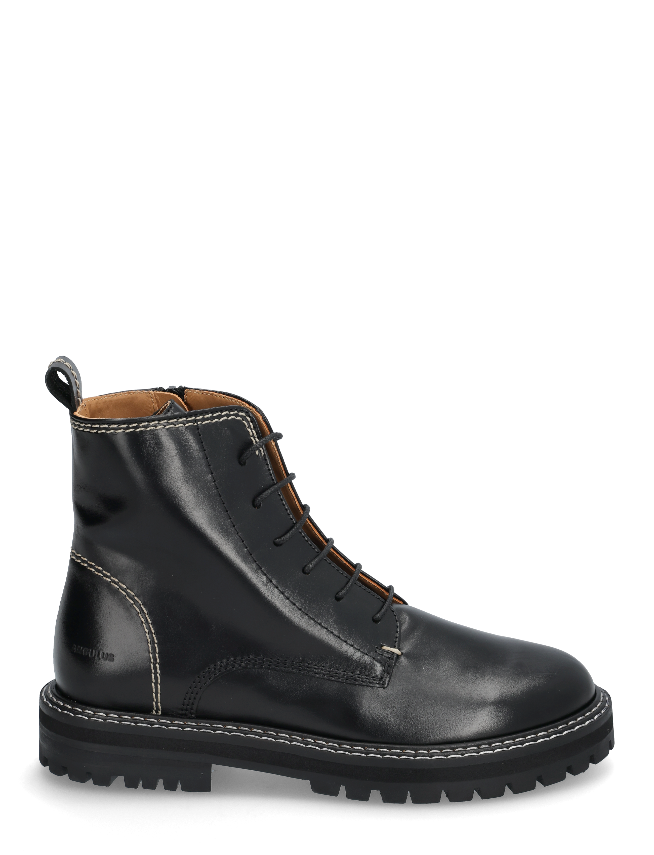 ANGULUS - Booties - flat - flat ankle boots - 1835 black - 1