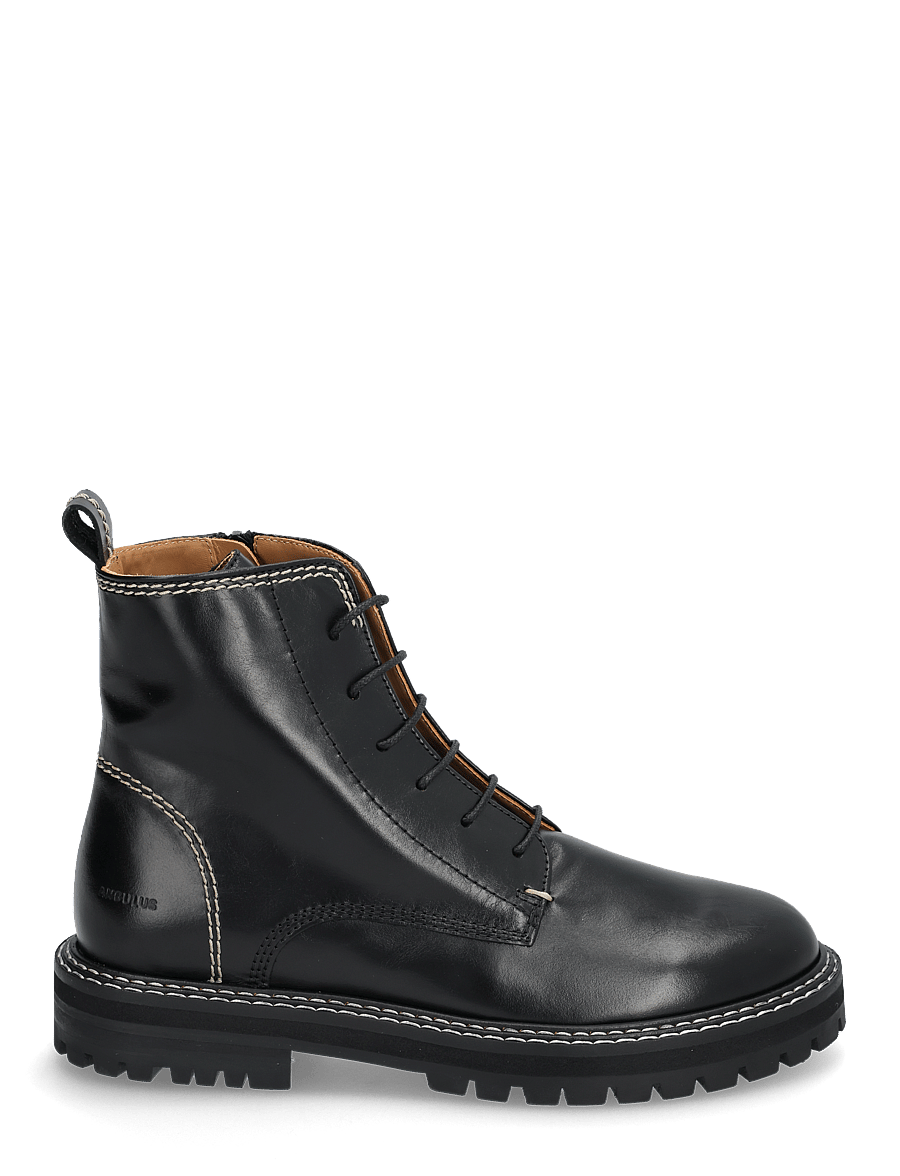 ANGULUS - Booties - flat - lygiapadžiai aulinukai iki kulkšnių - 1835 black - 1