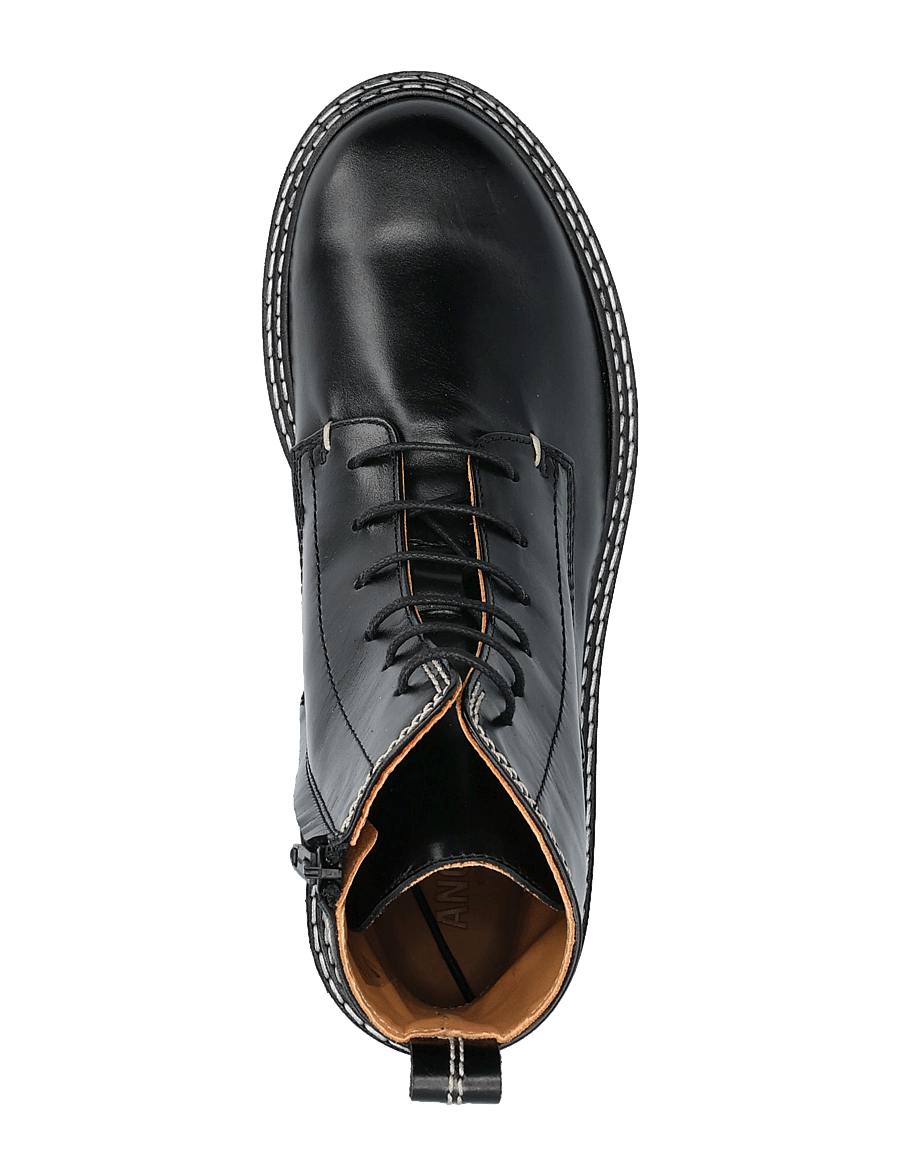 ANGULUS - Booties - flat - lygiapadžiai aulinukai iki kulkšnių - 1835 black - 3