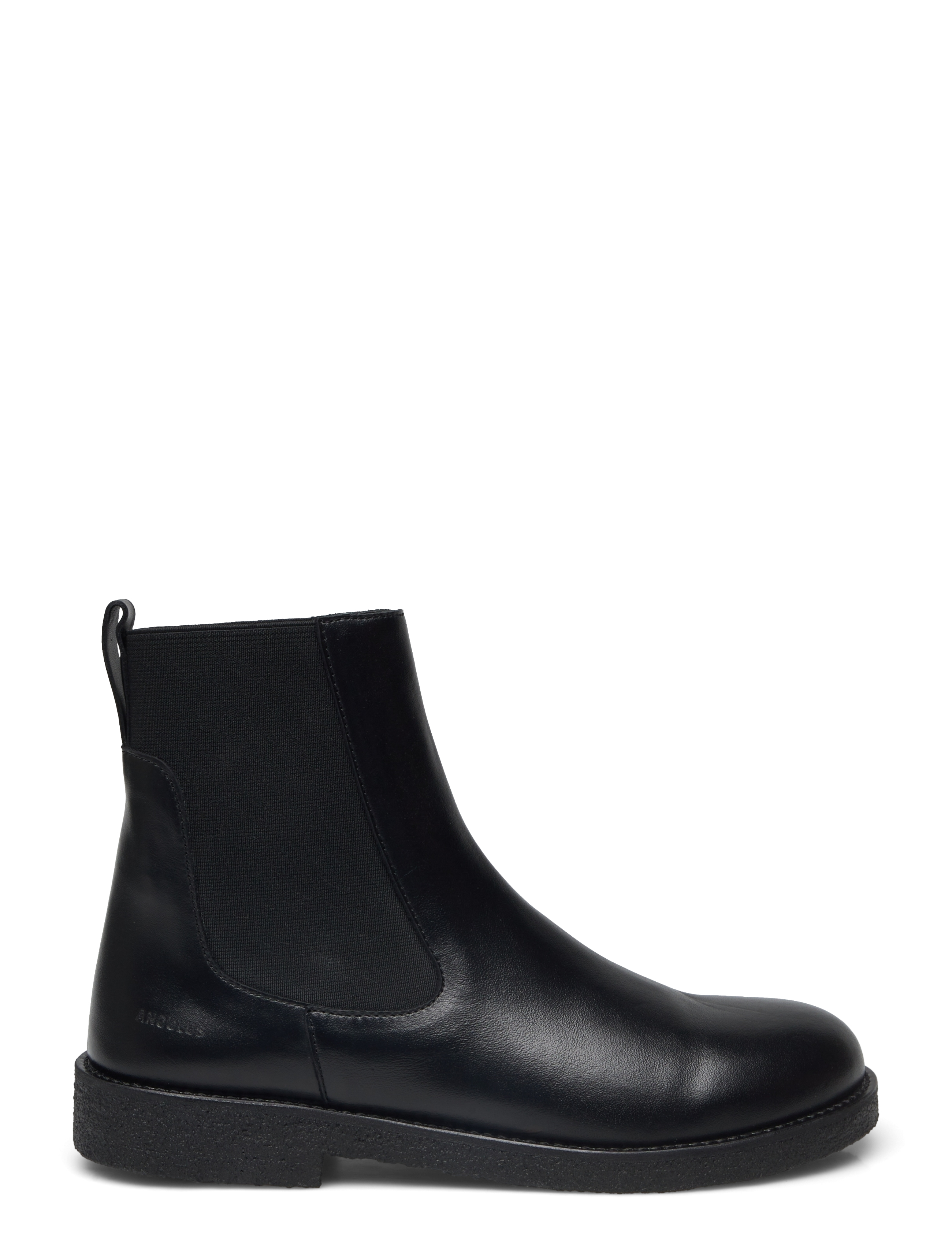 ANGULUS - Booties - flat - with elastic - puszābaki bez papēža - 1604/001 black/black - 2