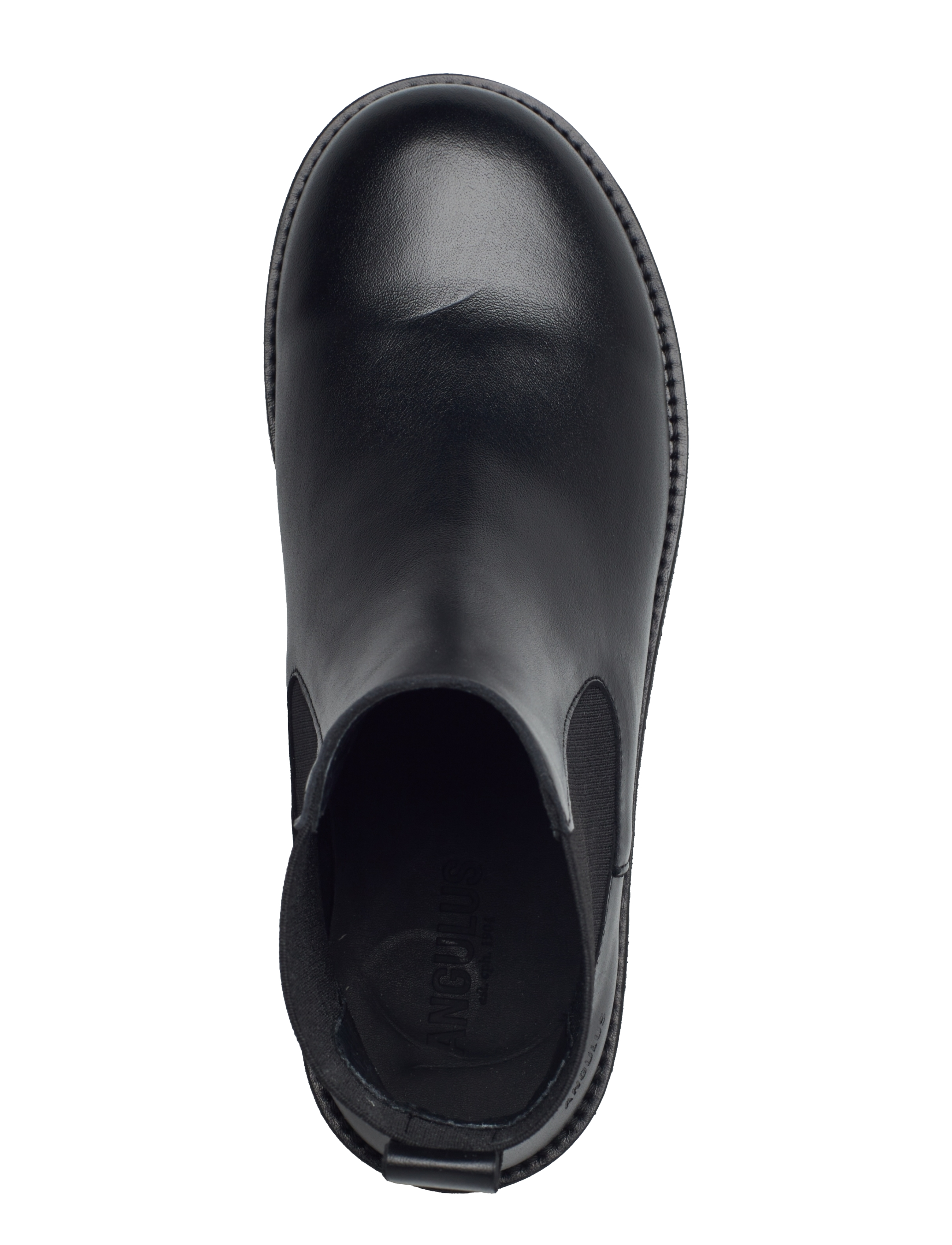 ANGULUS - Booties - flat - with elastic - puszābaki bez papēža - 1604/001 black/black - 4