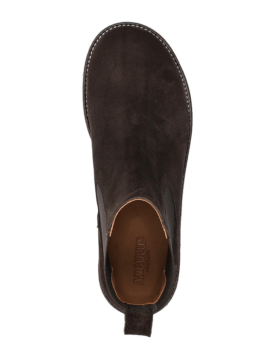 ANGULUS - Booties - flat - with elastic - flat ankle boots - 2193/002 brown/brown - 3