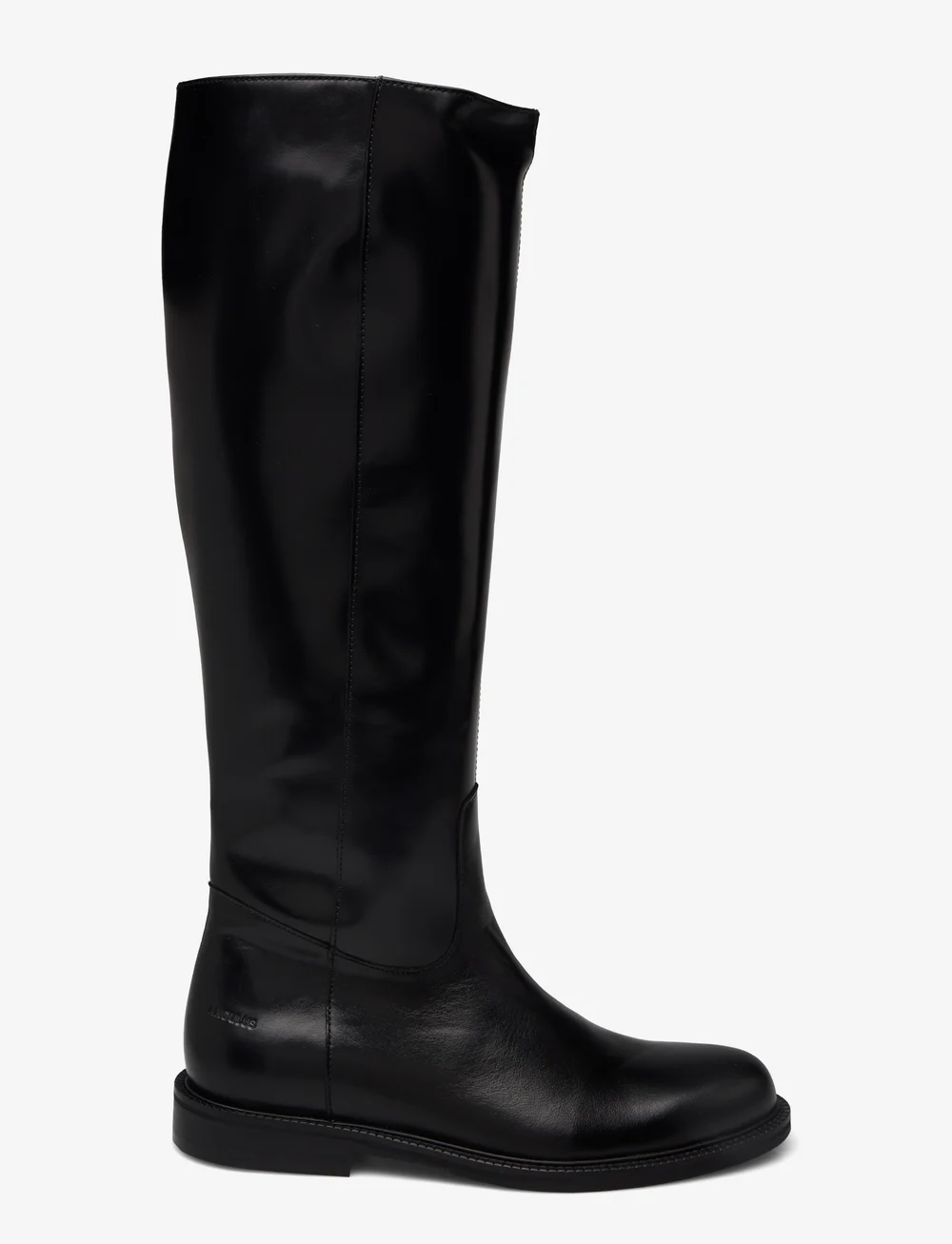 ANGULUS - Boots - flat - with zipper - knähöga stövlar - 1835/001 black/black - 1