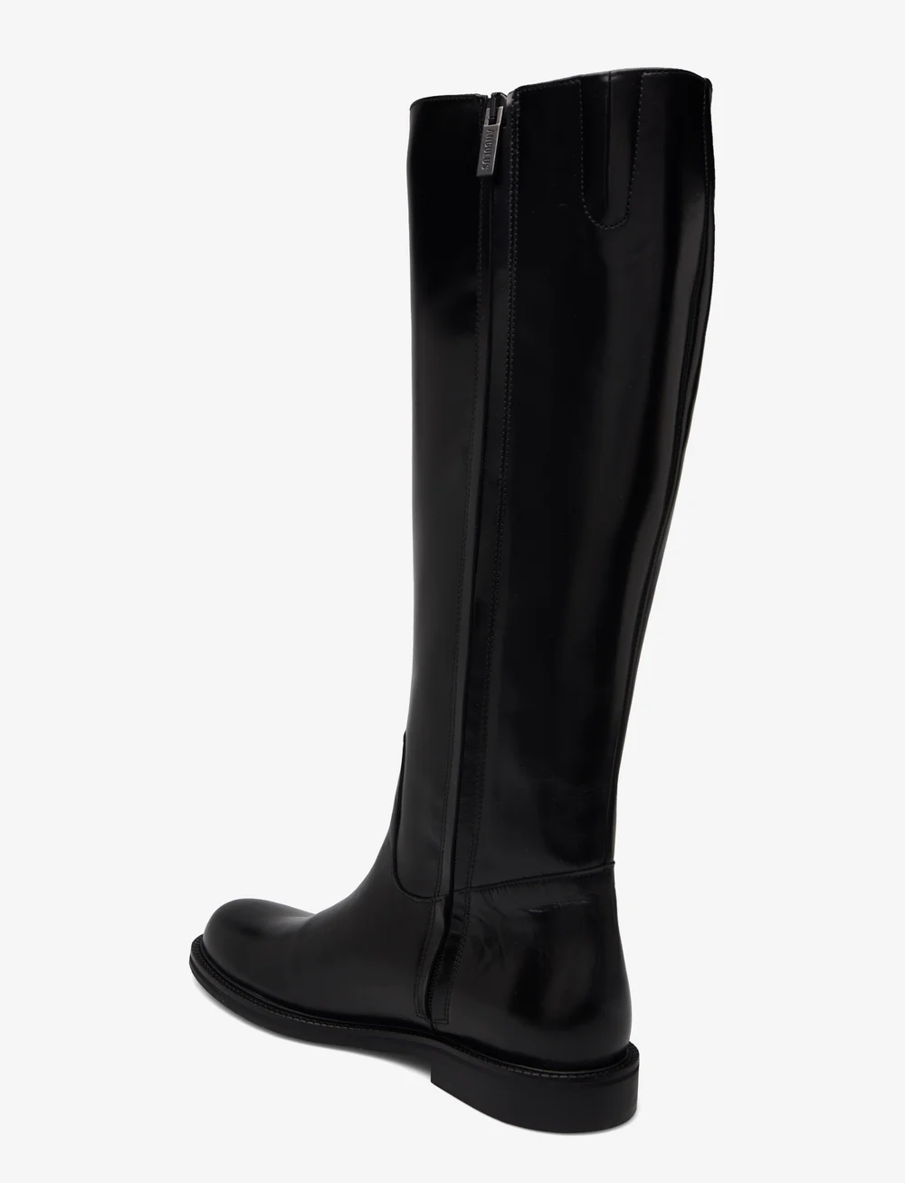 ANGULUS - Boots - flat - with zipper - knähöga stövlar - 1835/001 black/black - 2