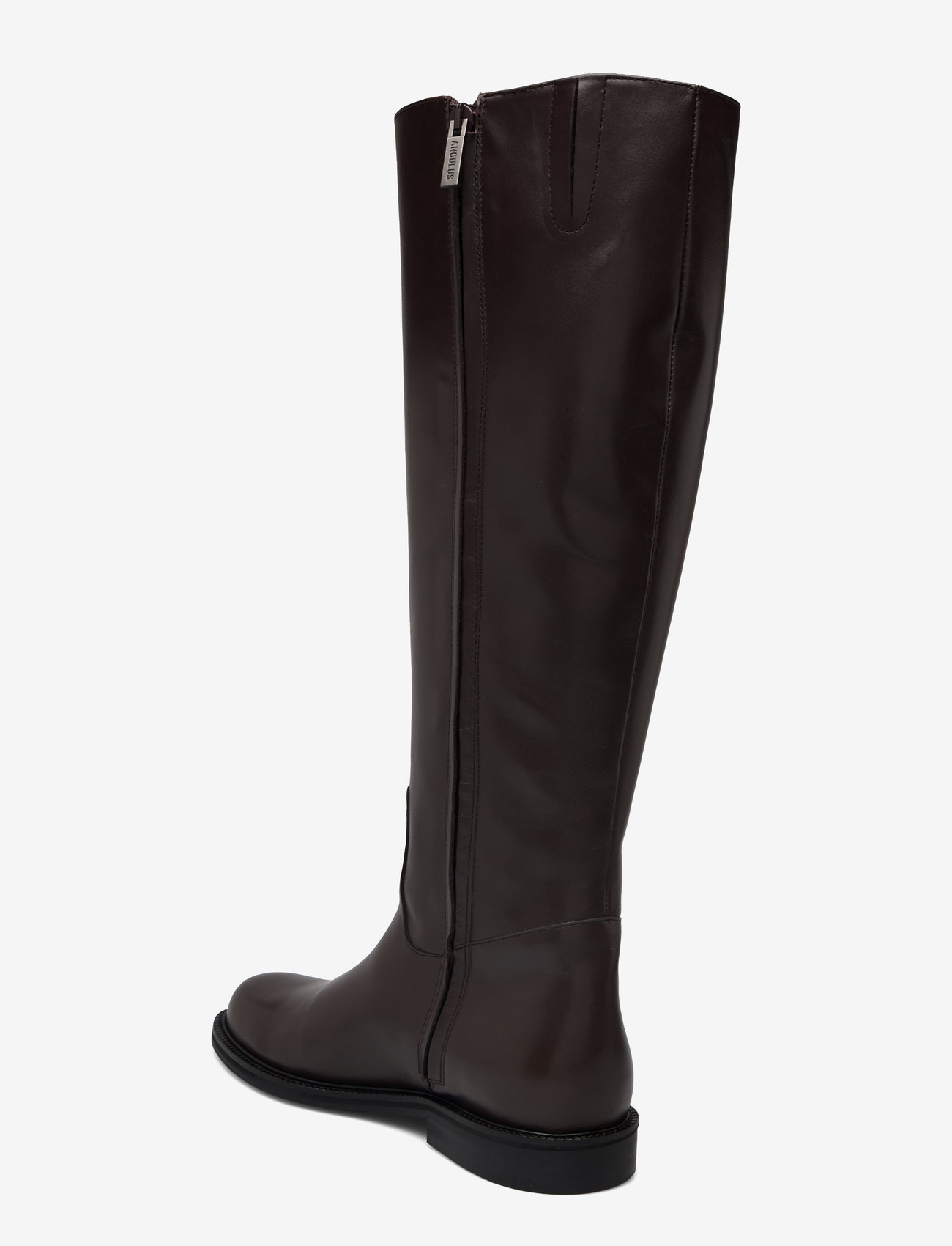 ANGULUS - Boots - flat - with zipper - bottes hautes au genou - 2962/002 brown/brown - 2