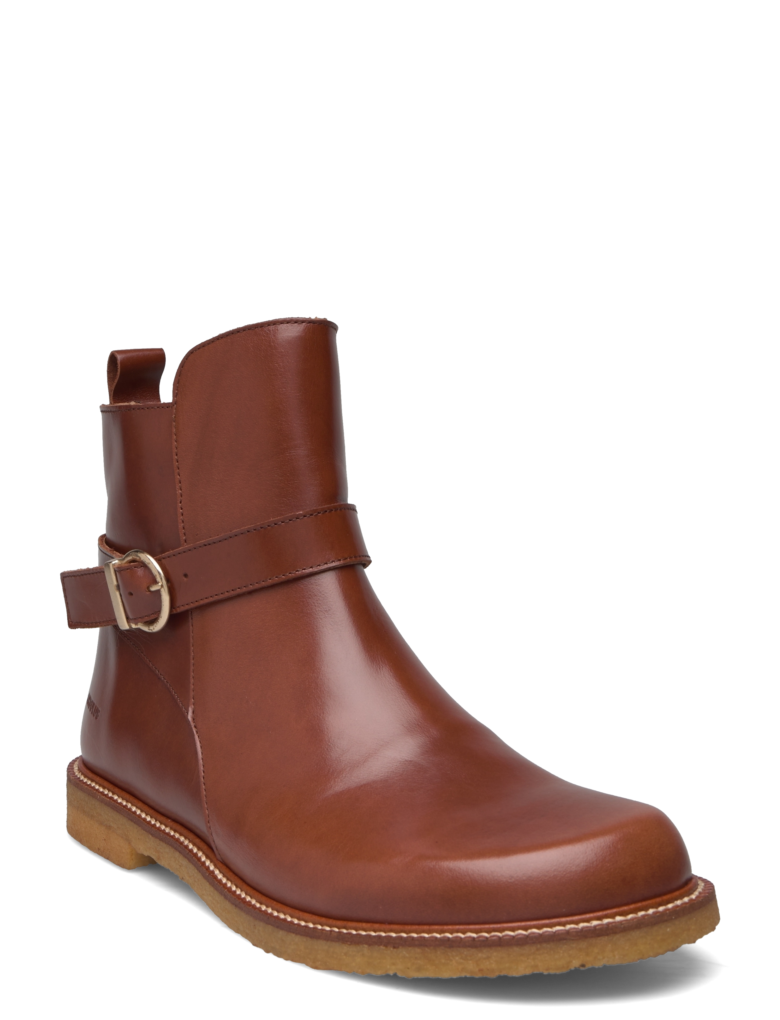 ANGULUS Booties - Flat, 37, Brown, Ankelstøvler > Ankelstøvler Med Flad Hæl, Dame