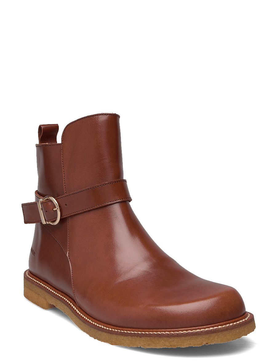 ANGULUS - Booties - flat - flat ankle boots - 1837 brown - 0