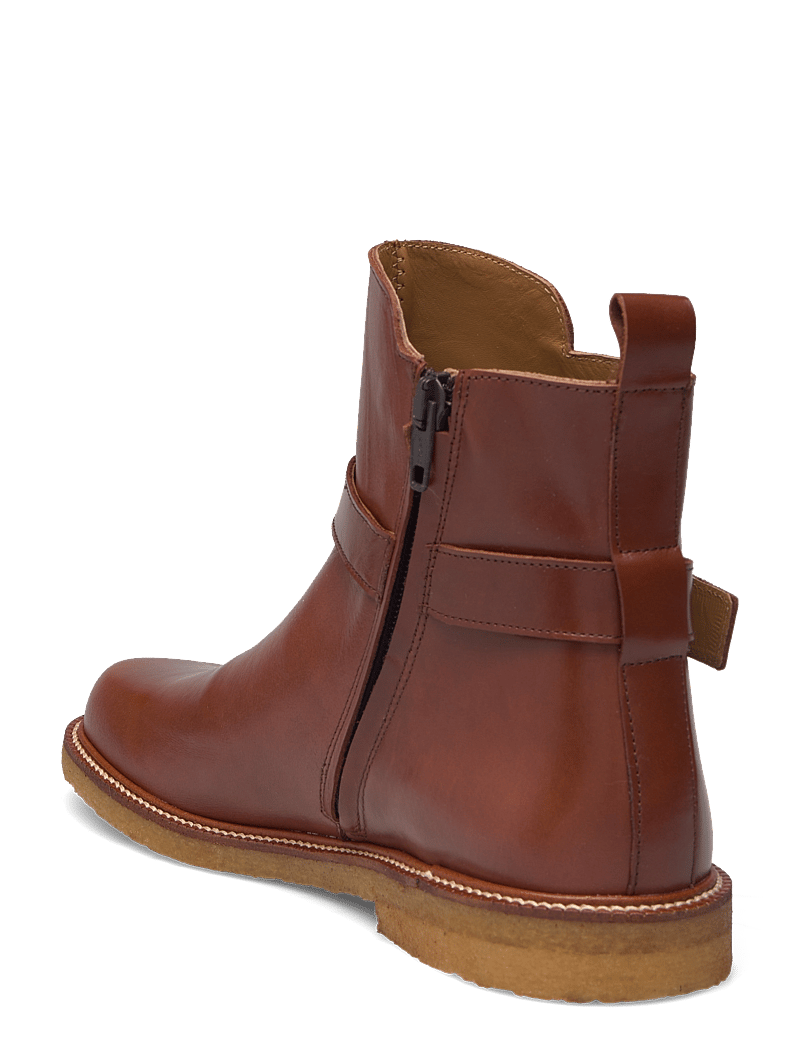 ANGULUS - Booties - flat - flade ankelstøvler - 1837 brown - 2