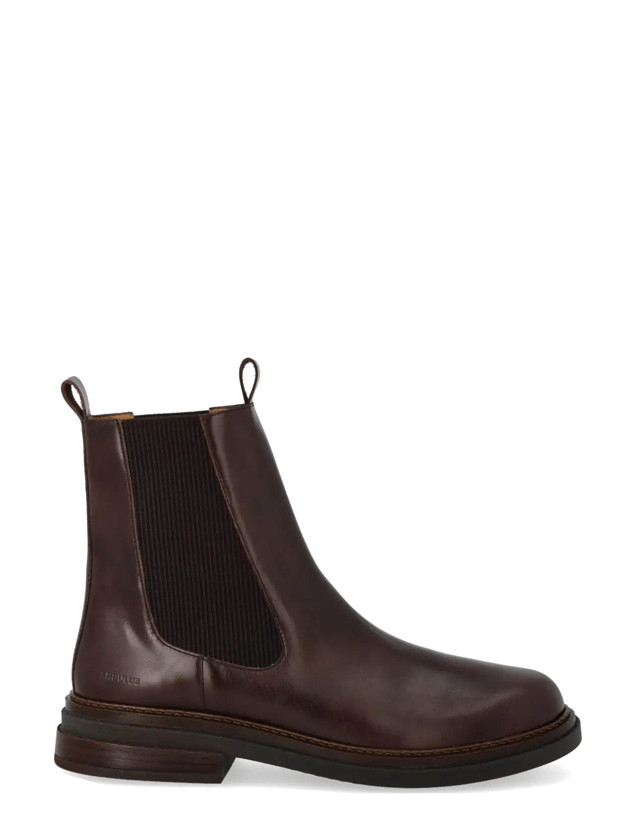 ANGULUS - Booties - flat - with elastic - flade ankelstøvler - 1836/046 dark brown/d. brown - 1