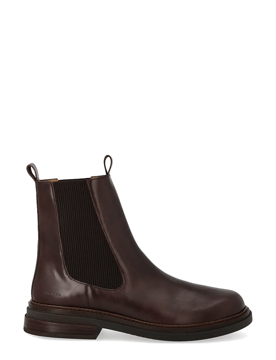 ANGULUS - Booties - flat - with elastic - flade ankelstøvler - 1836/046 dark brown/d. brown - 1