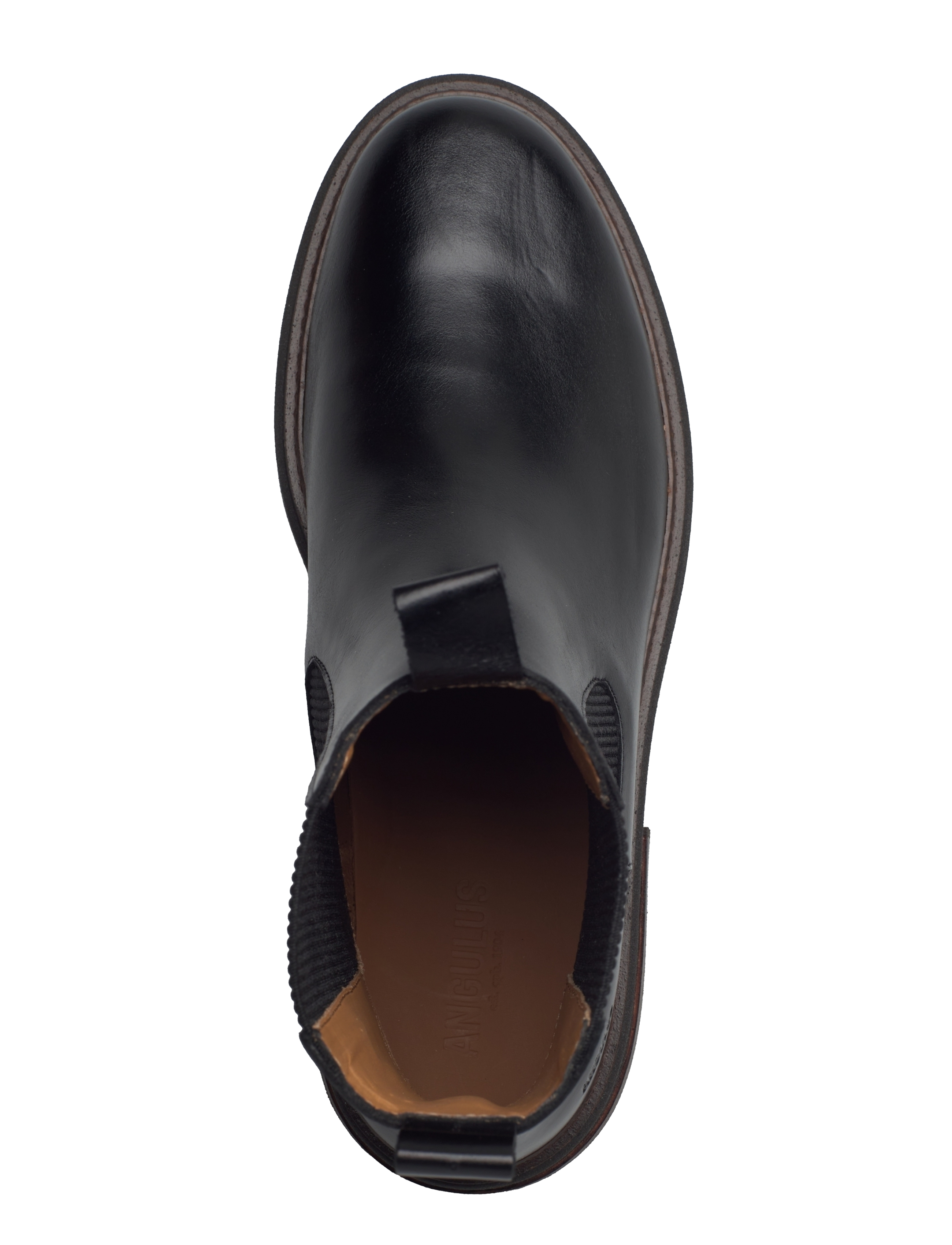 ANGULUS - Booties - flat - with elastic - tasapohjaiset nilkkurit - 1835/019 black /black - 4