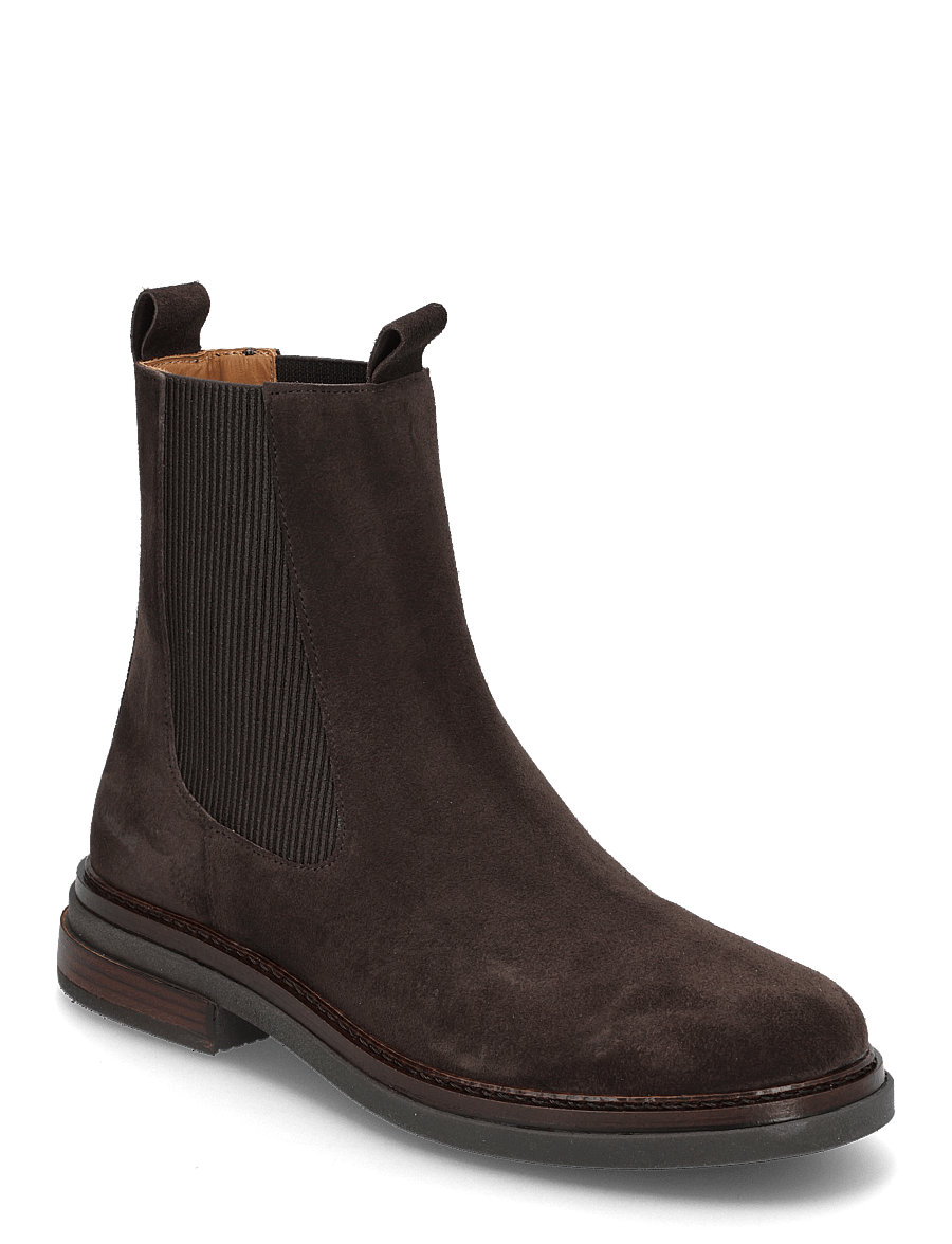 ANGULUS - Booties - flat - with elastic - flatbotna ökklastígvél - 2193/046 brown/brown - 0