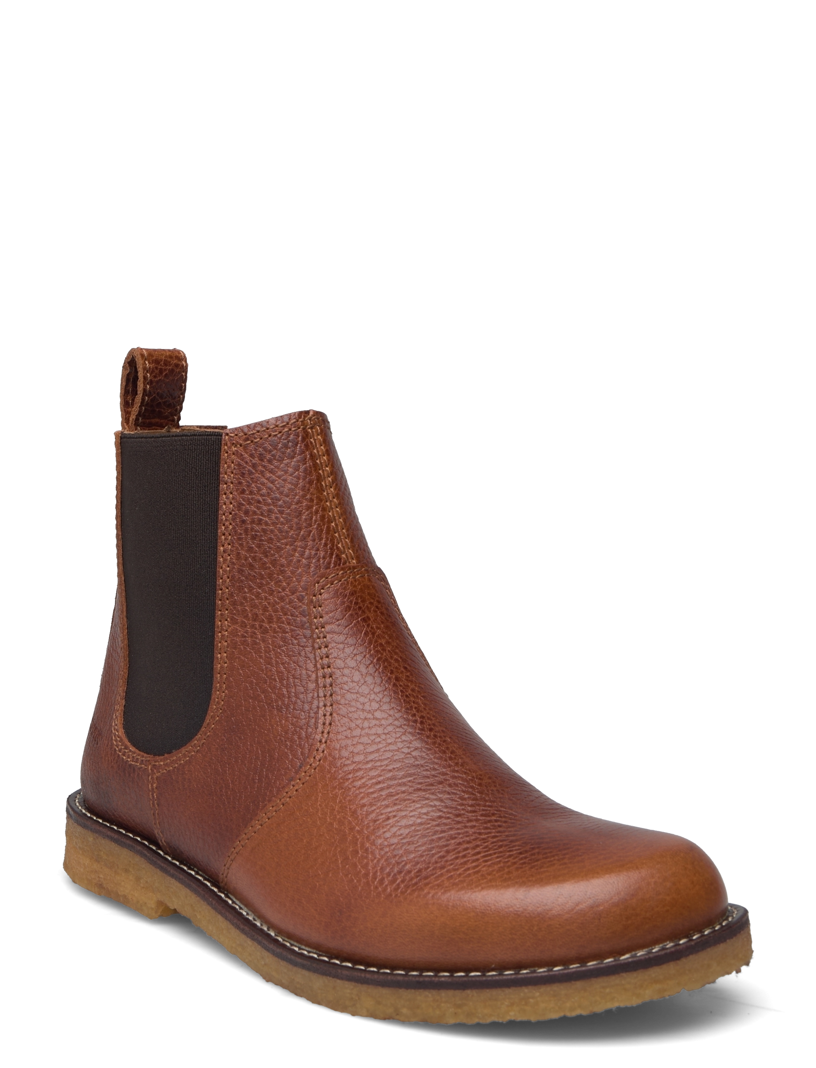 ANGULUS Booties - flat - with elastic - Flate ankelboots - 2509/002 MEDIUM BROWN / brown