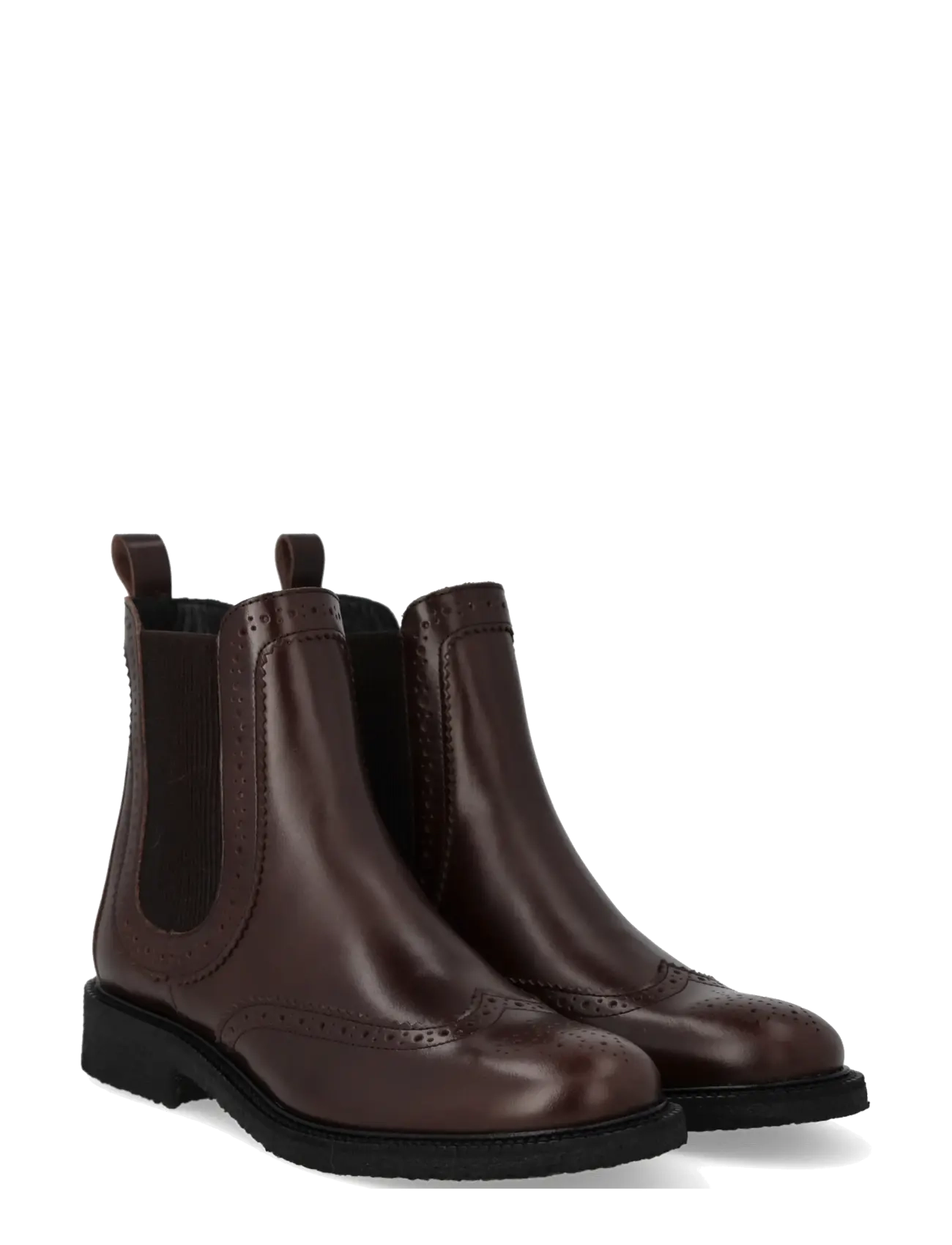 ANGULUS Booties - flat - with elastic - ANGULUS - 1836/046 DARK BROWN/D. BROWN / brown