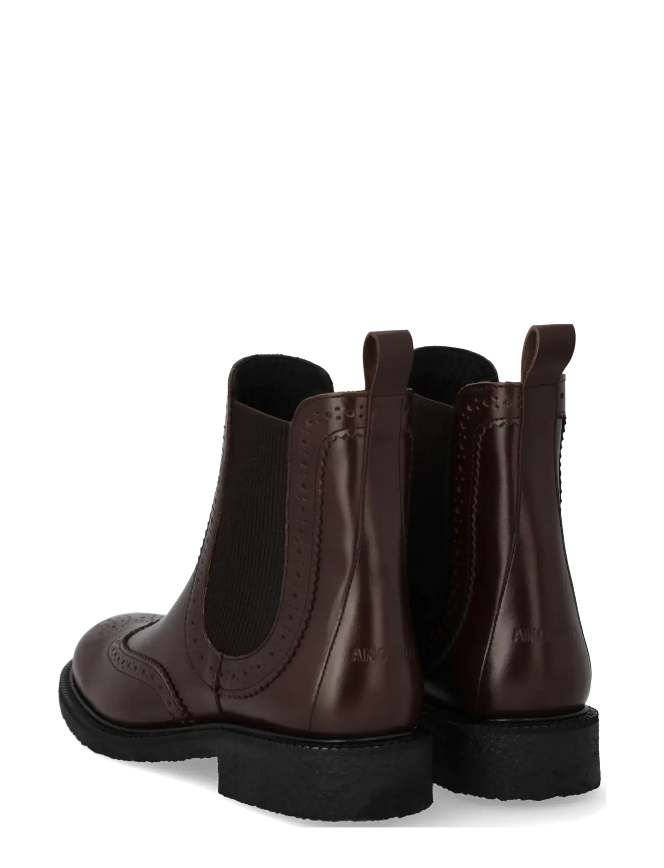 ANGULUS - Booties - flat - with elastic - flache stiefeletten - 1836/046 dark brown/d. brown - 2