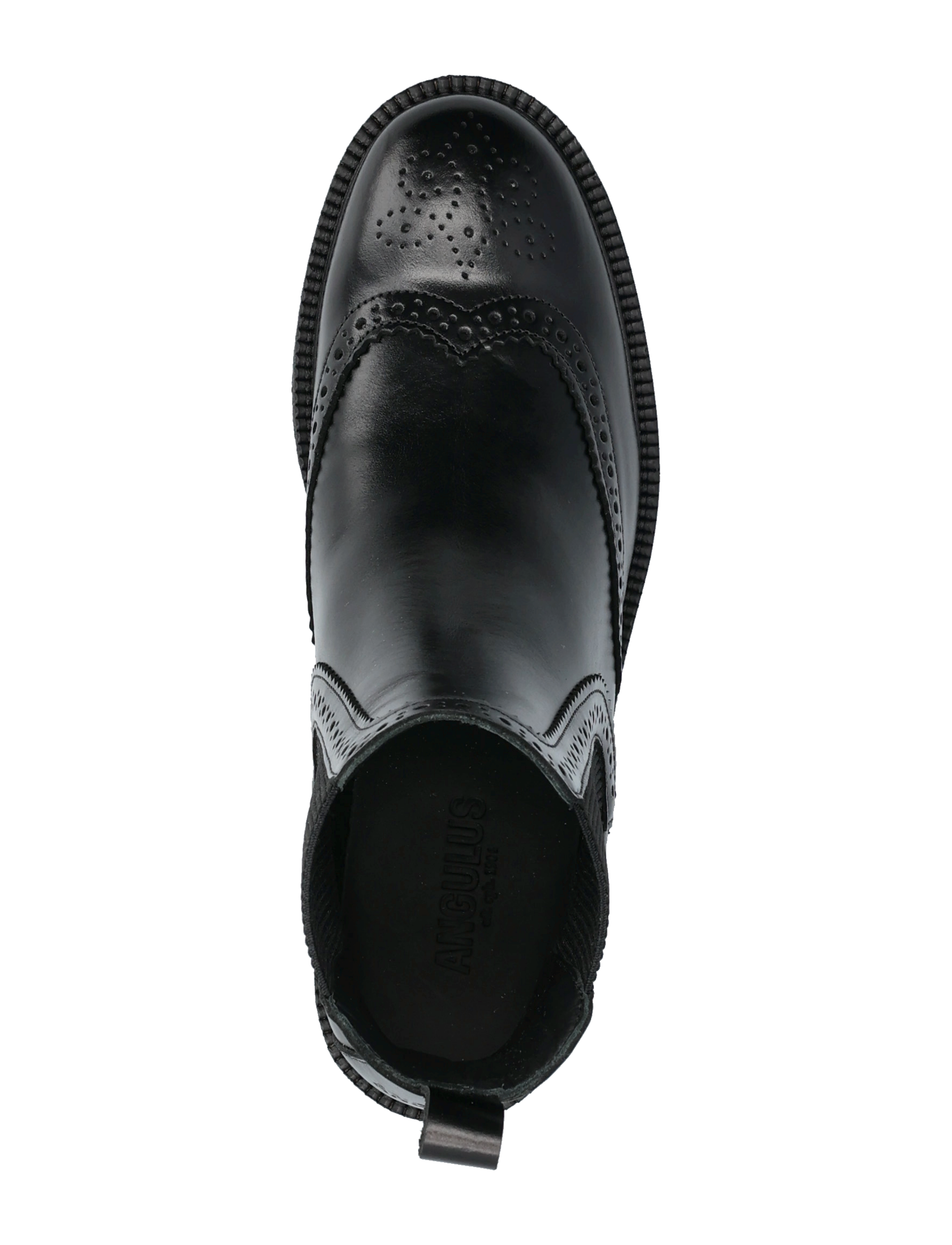 ANGULUS - Booties - flat - with elastic - bottes chelsea - 1835/019 black /black - 3