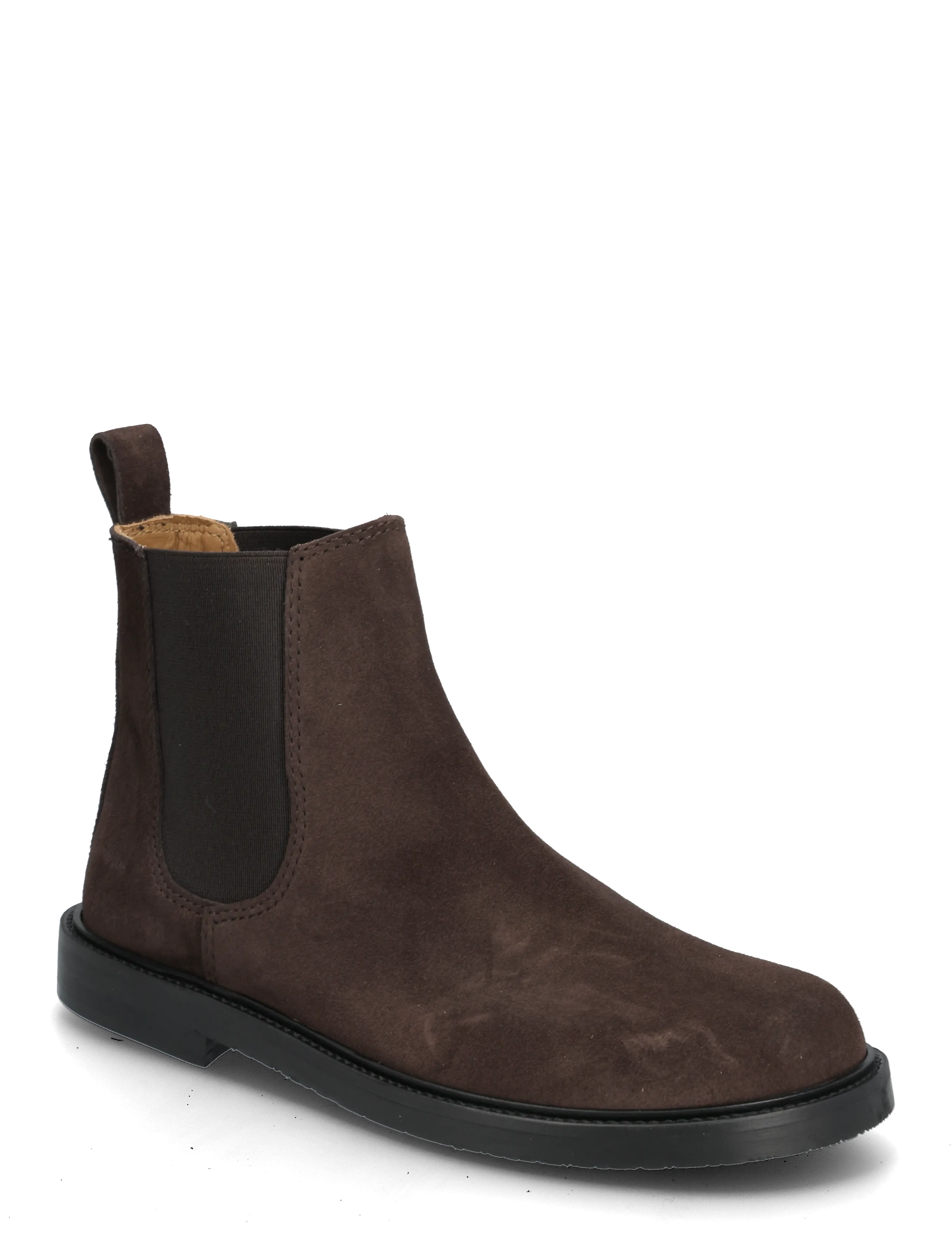 ANGULUS Booties - Flat - With Elastic, 37, Brown, Ankelstøvler > Ankelstøvler Med Flad Hæl, Dame