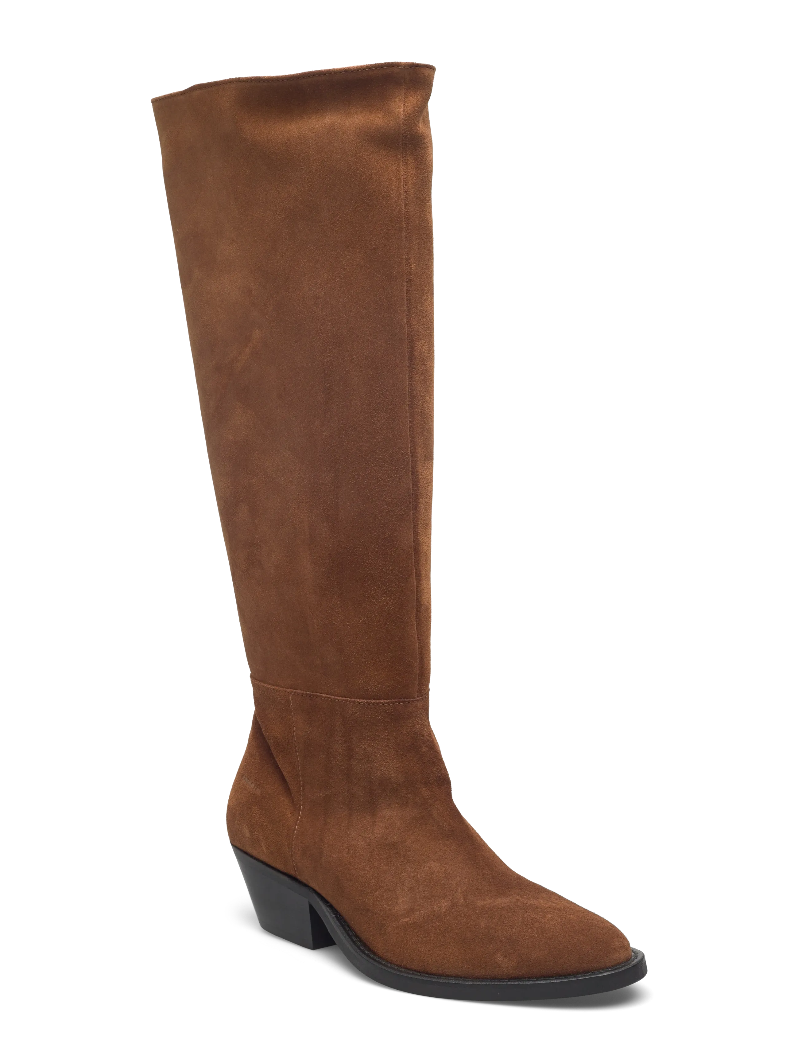 Booties - Block heel - with elas - 3451 CAMEL