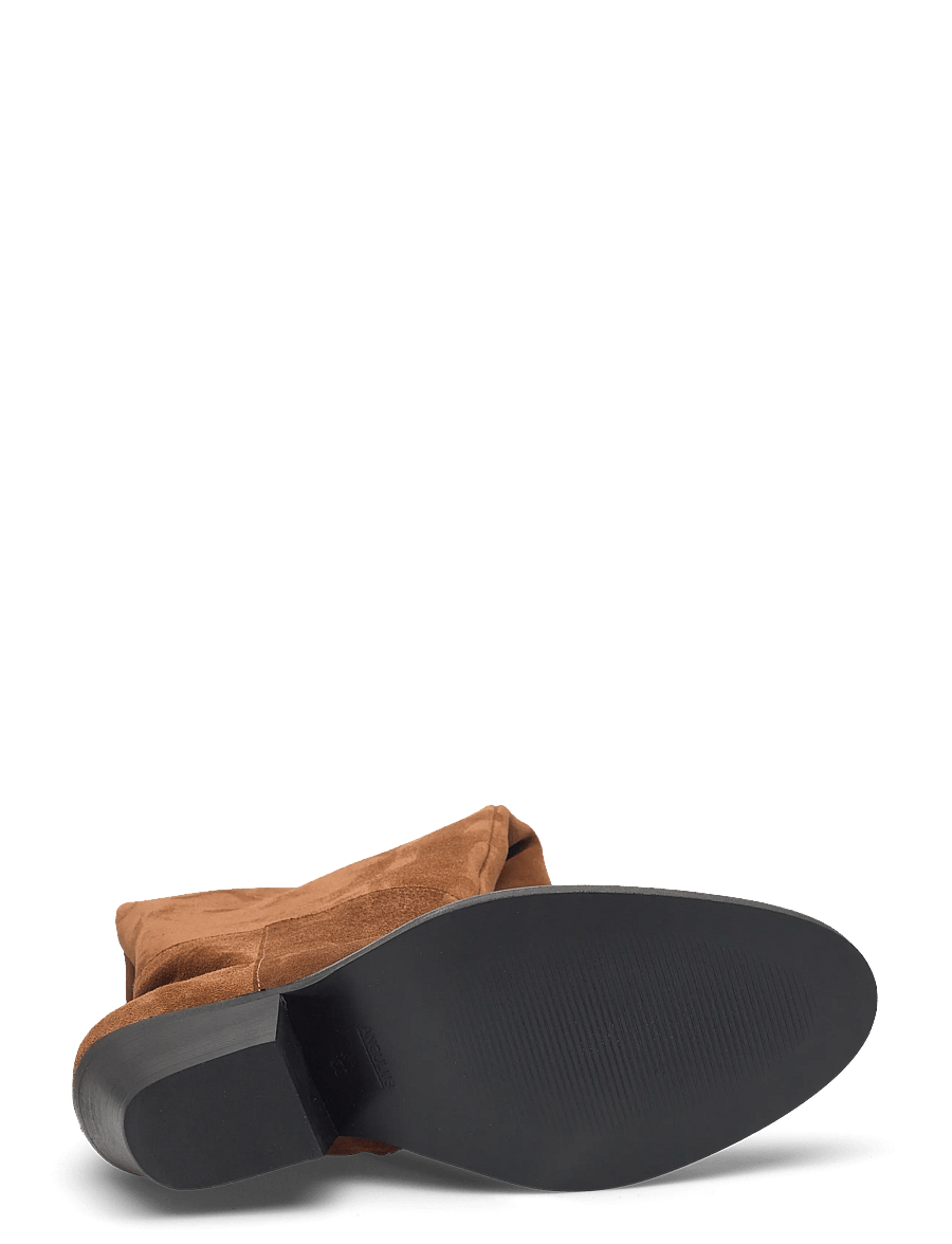 ANGULUS - Booties - Block heel - with elas - pika säärega saapad - 3451 camel - 5