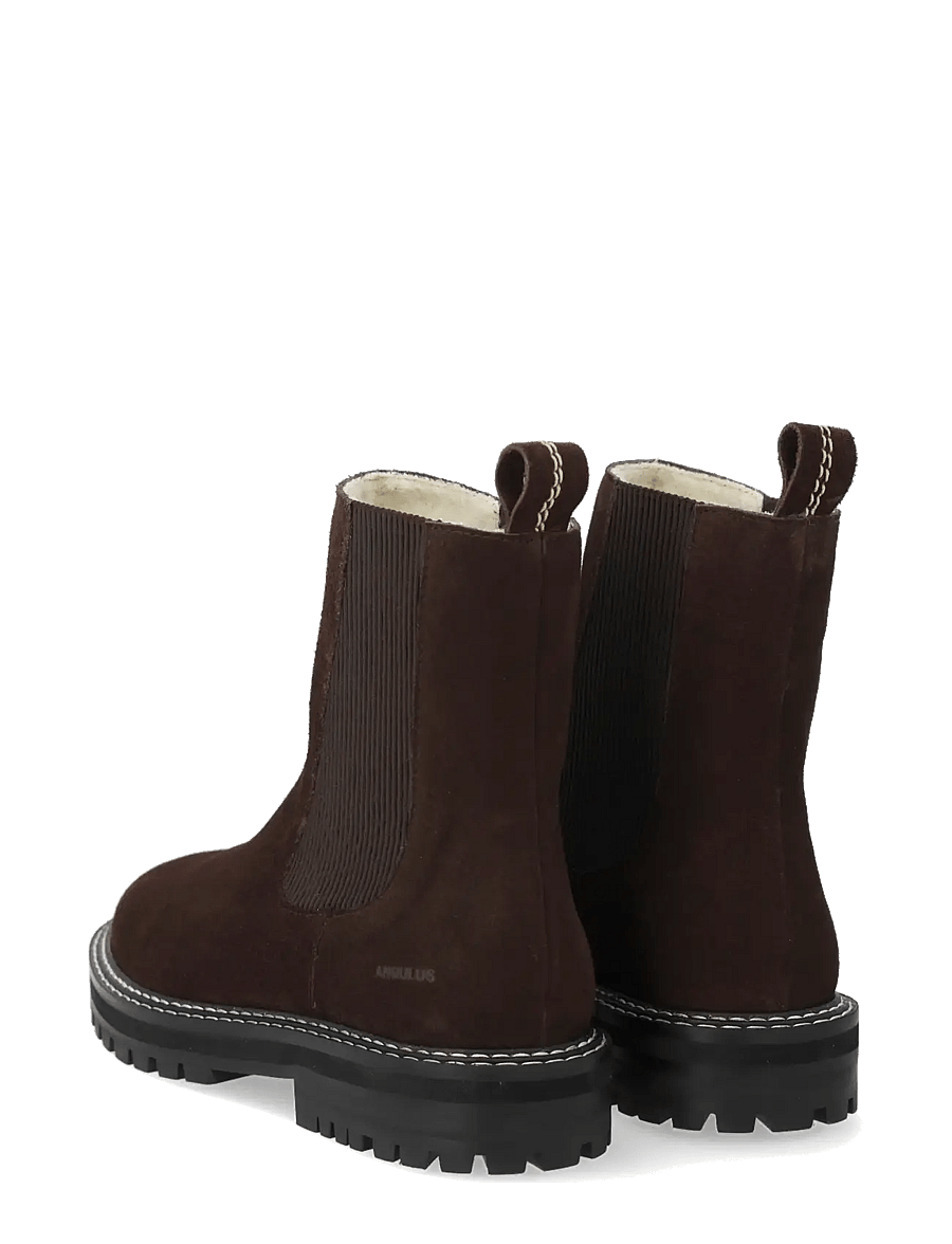 ANGULUS - Boots - flat - flat ankle boots - 2193/046 brown/brown - 2