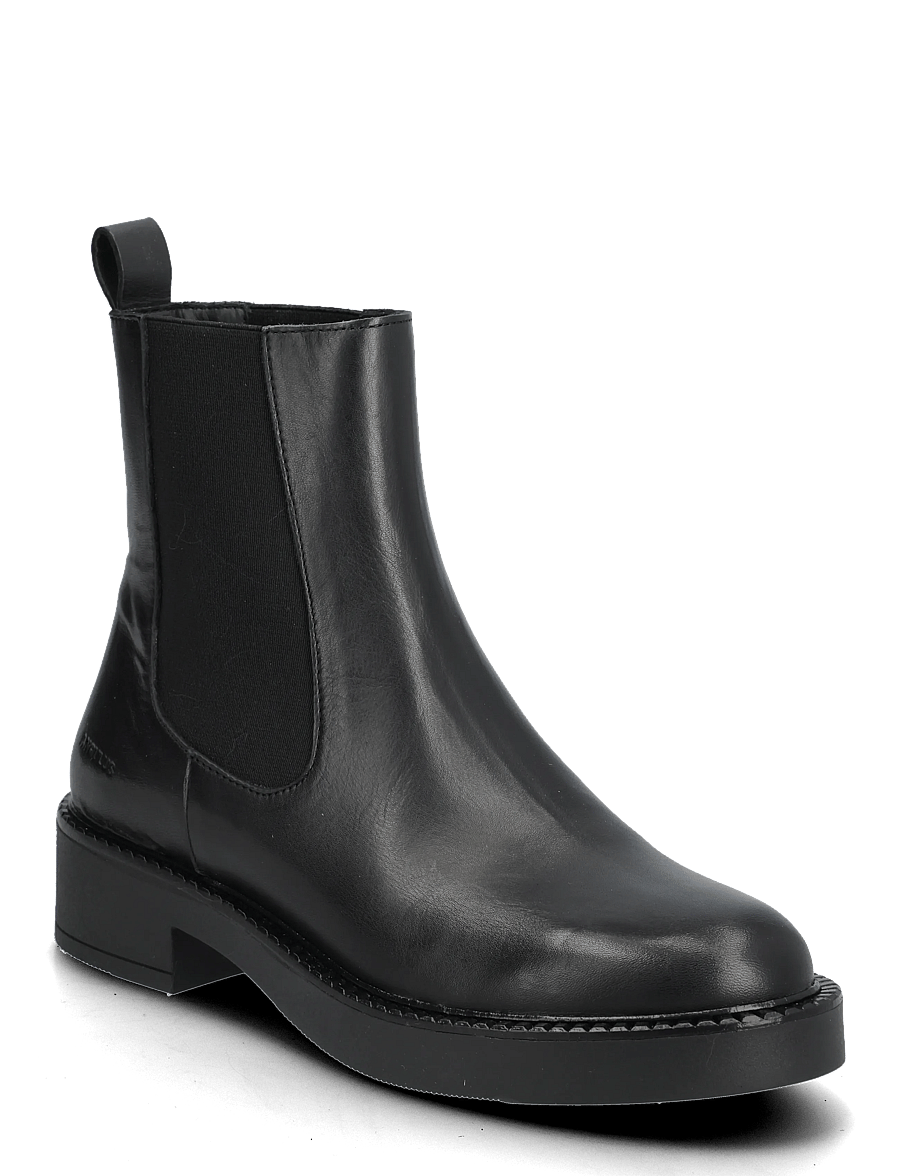 ANGULUS - Booties - flat - with elastic - lygiapadžiai aulinukai iki kulkšnių - 1604/001 black/black - 1