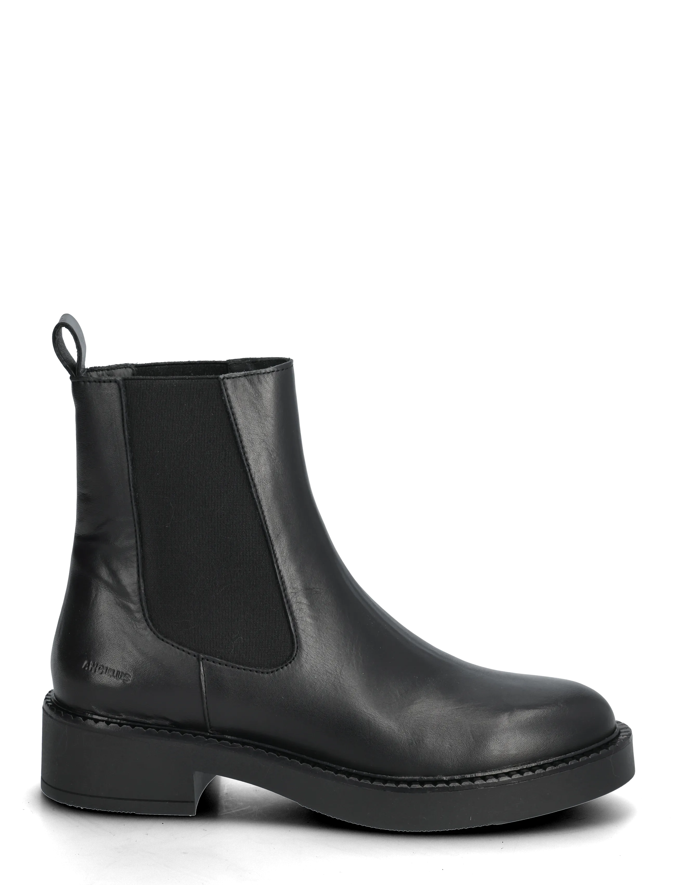 ANGULUS - Booties - flat - with elastic - platta ankelboots - 1604/001 black/black - 2