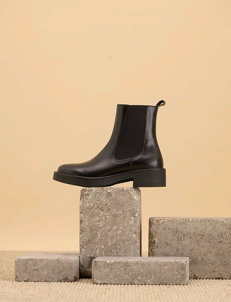 ANGULUS - Booties - flat - with elastic - flat ankle boots - 1604/001 black/black - 0