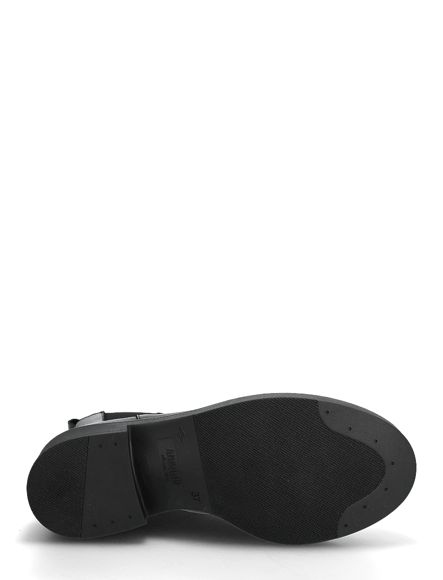 ANGULUS - Booties - flat - with elastic - lygiapadžiai aulinukai iki kulkšnių - 1604/001 black/black - 5
