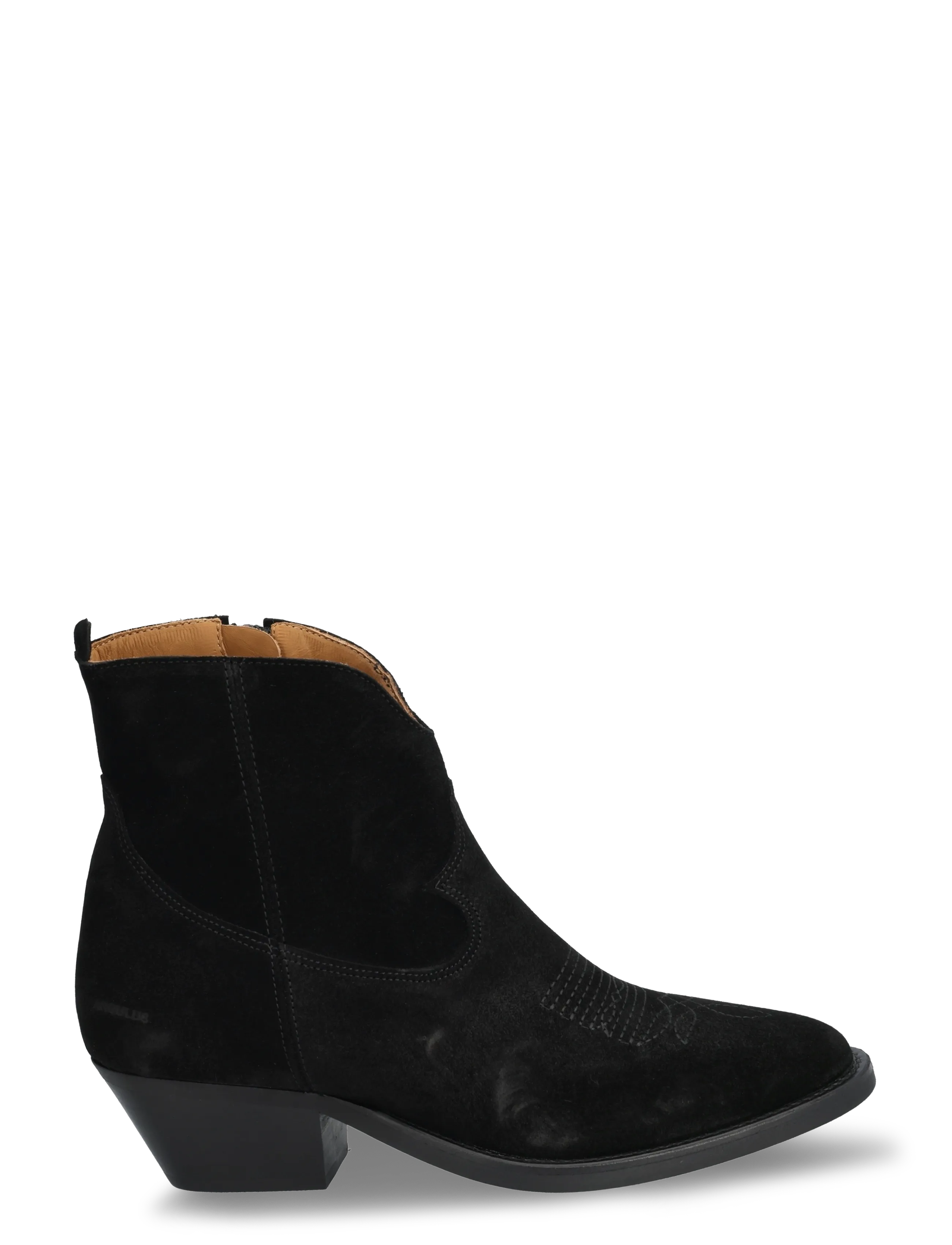 ANGULUS - Booties - Wedgel - with zip - høj hæl - 1163 black - 2
