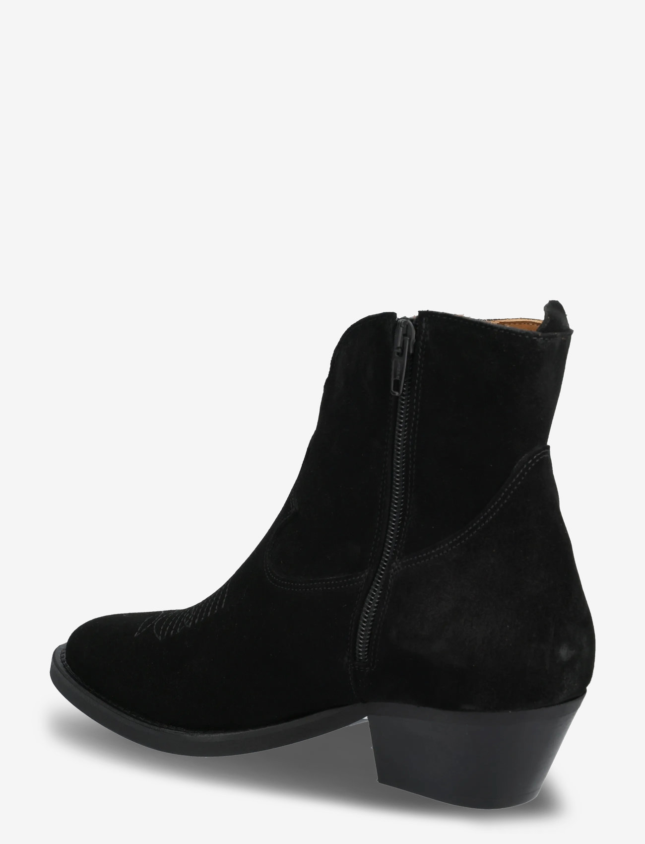 ANGULUS - Booties - Wedgel - with zip - stiefeletten mit absatz - 1163 black - 3