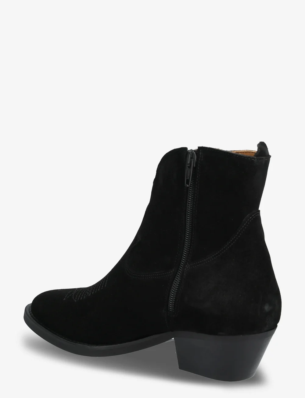 ANGULUS - Booties - Wedgel - with zip - korolliset nilkkurit - 1163 black - 3