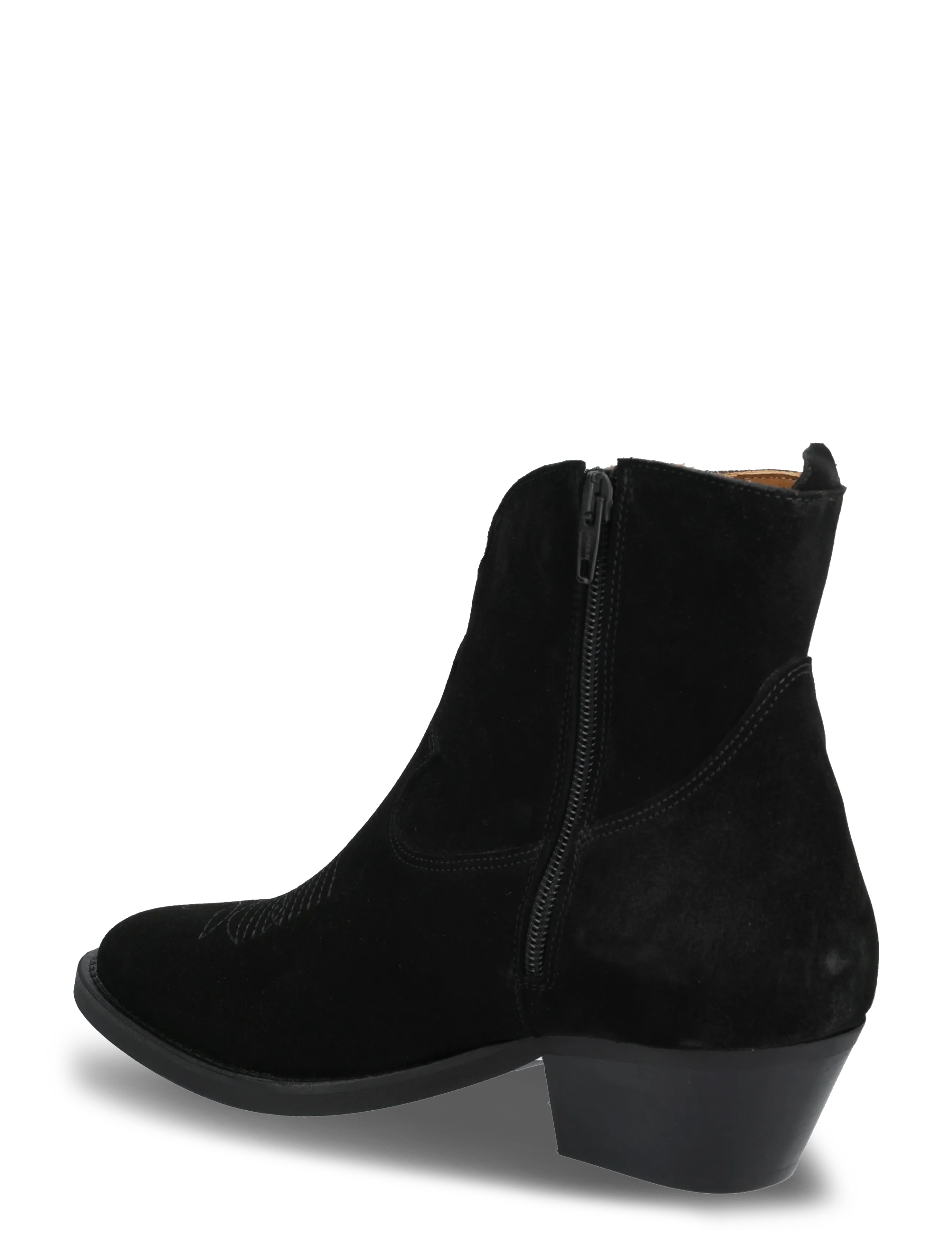 ANGULUS - Booties - Wedgel - with zip - høj hæl - 1163 black - 3
