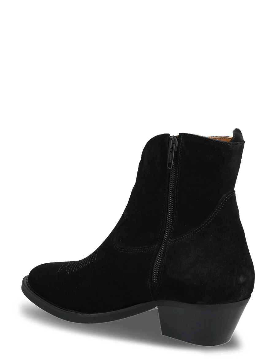 ANGULUS - Booties - Wedgel - with zip - augstpapēžu puszābaki - 1163 black - 3