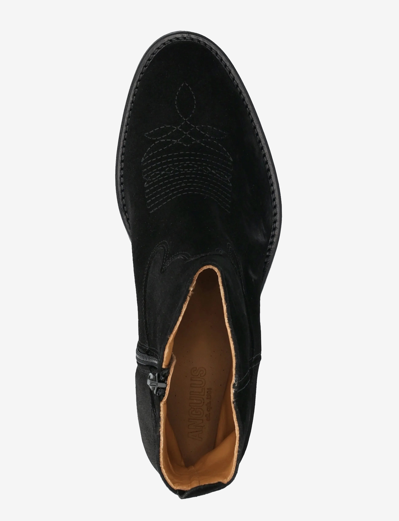 ANGULUS - Booties - Wedgel - with zip - stiefeletten mit absatz - 1163 black - 4