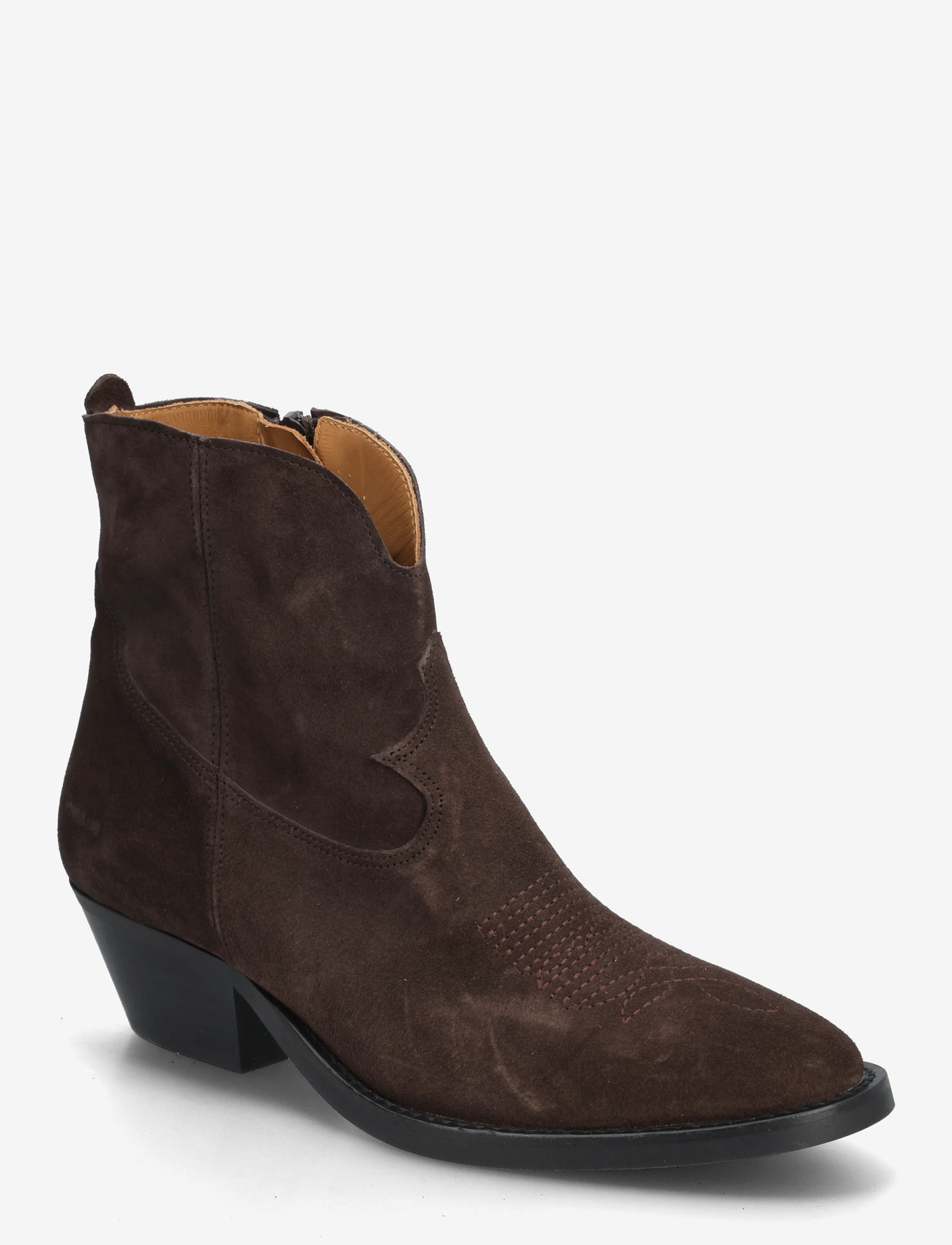 ANGULUS - Booties - Wedgel - with zip - stiefeletten mit absatz - 2193 dark brown - 0
