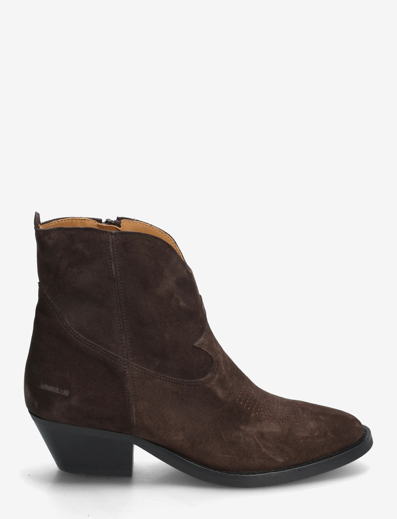 ANGULUS - Booties - Wedgel - with zip - stiefeletten mit absatz - 2193 dark brown - 1