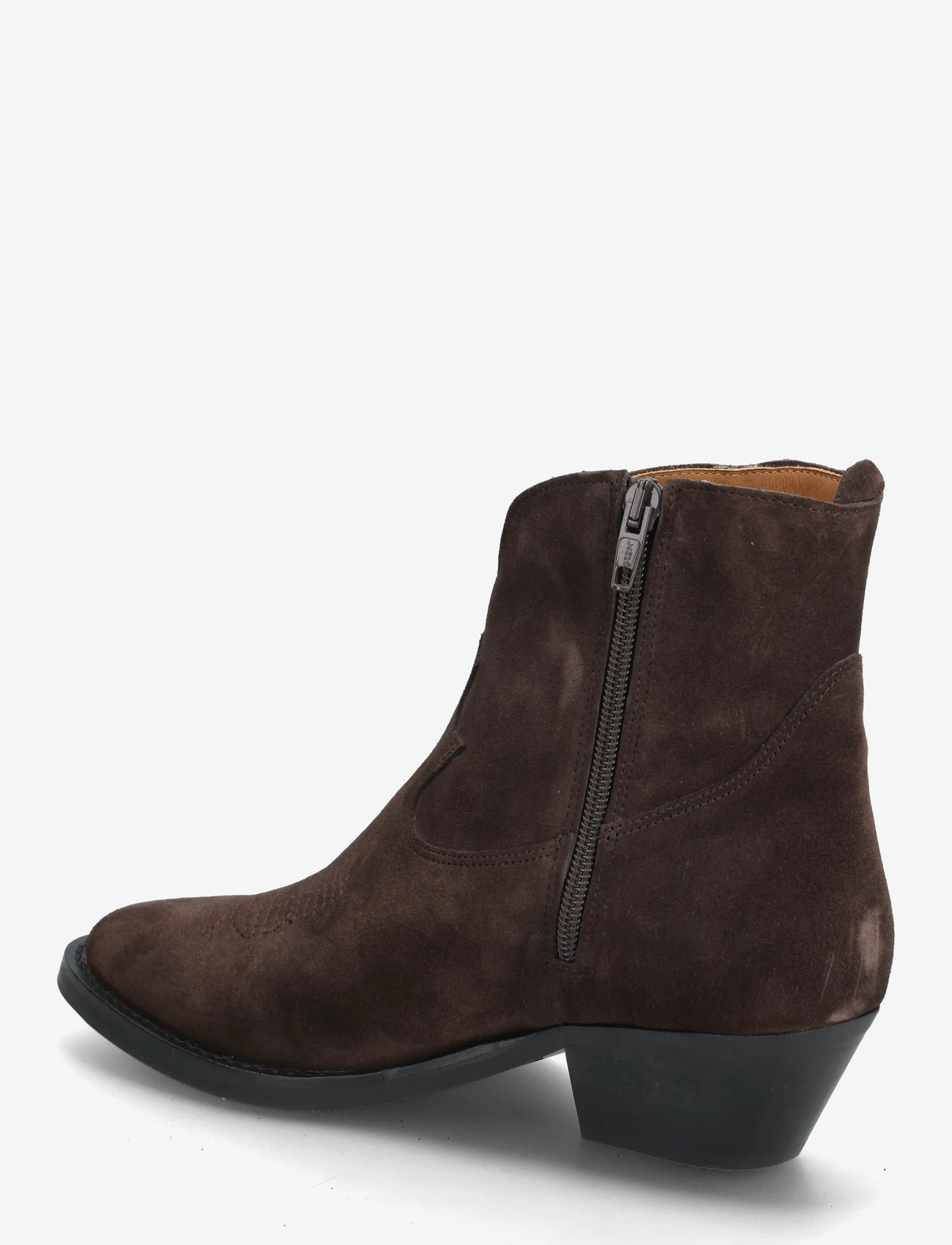 ANGULUS - Booties - Wedgel - with zip - stiefeletten mit absatz - 2193 dark brown - 2