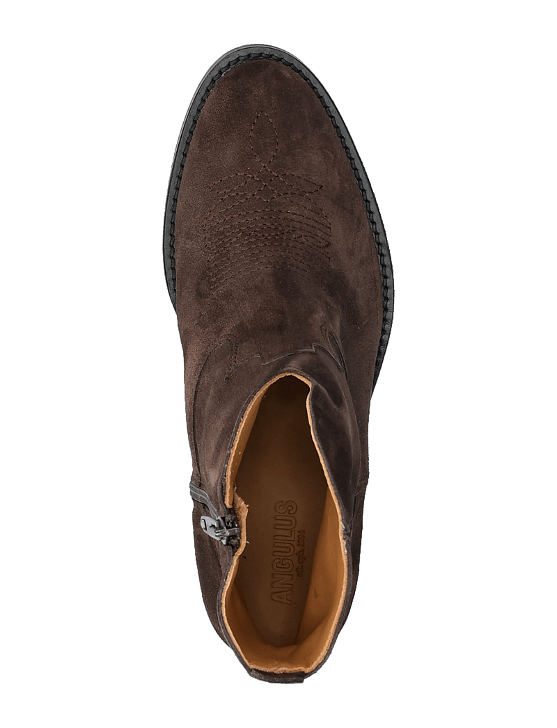 ANGULUS - Booties - Wedgel - with zip - stiefeletten mit absatz - 2193 dark brown - 3