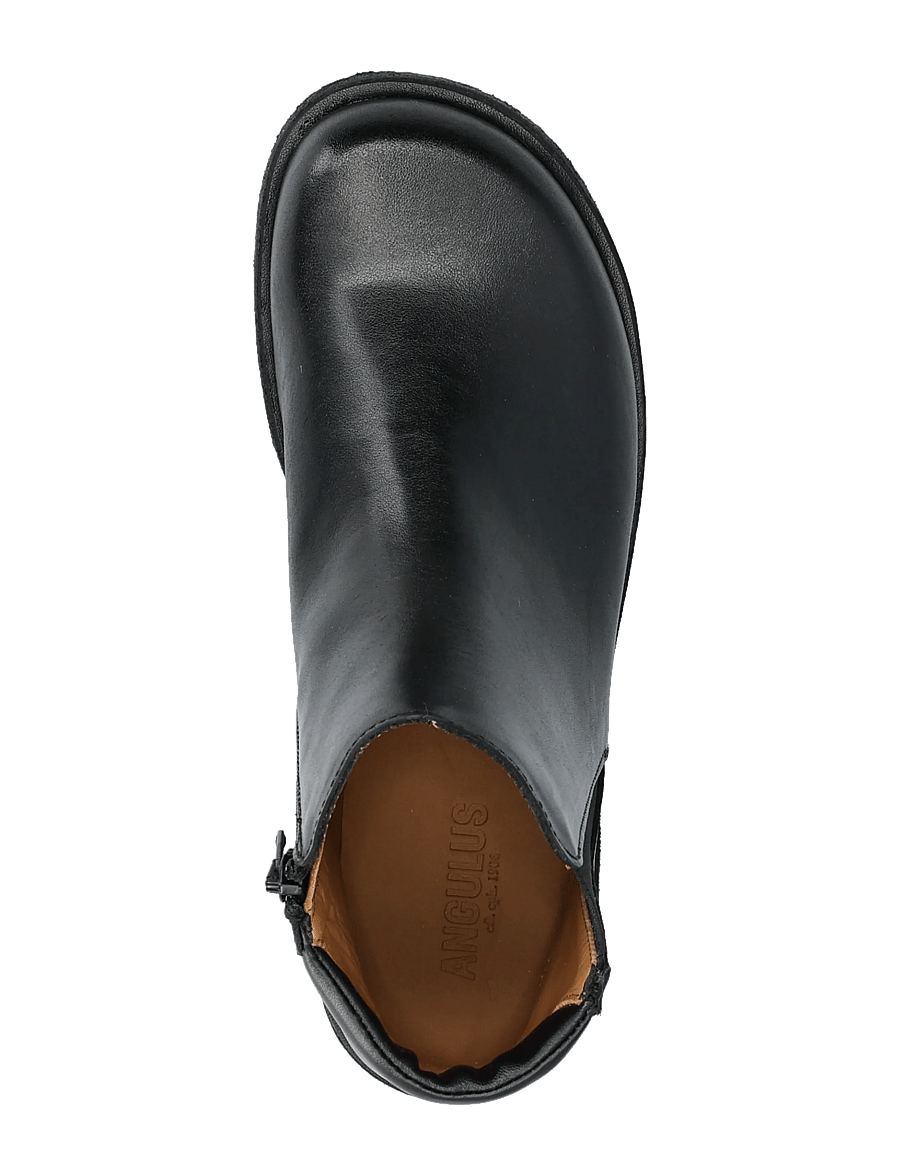 ANGULUS - Booties - flat - with elastic - flache stiefeletten - 1604/001 black/black - 3