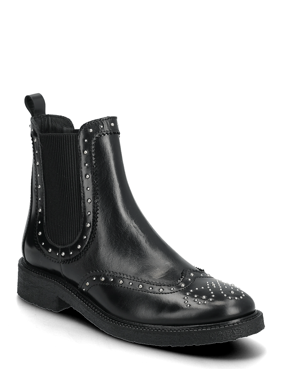 ANGULUS - Booties - flat - with elastic - platta ankelboots - 1835/019 black /black - 1