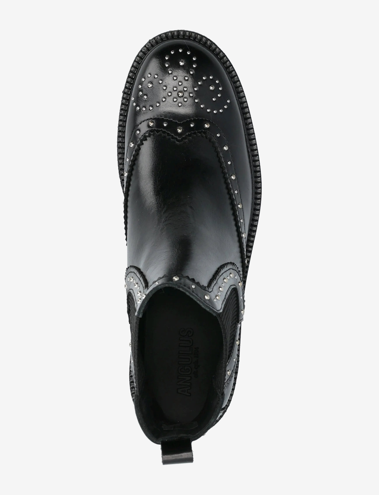 ANGULUS - Booties - flat - with elastic - platta ankelboots - 1835/019 black /black - 3