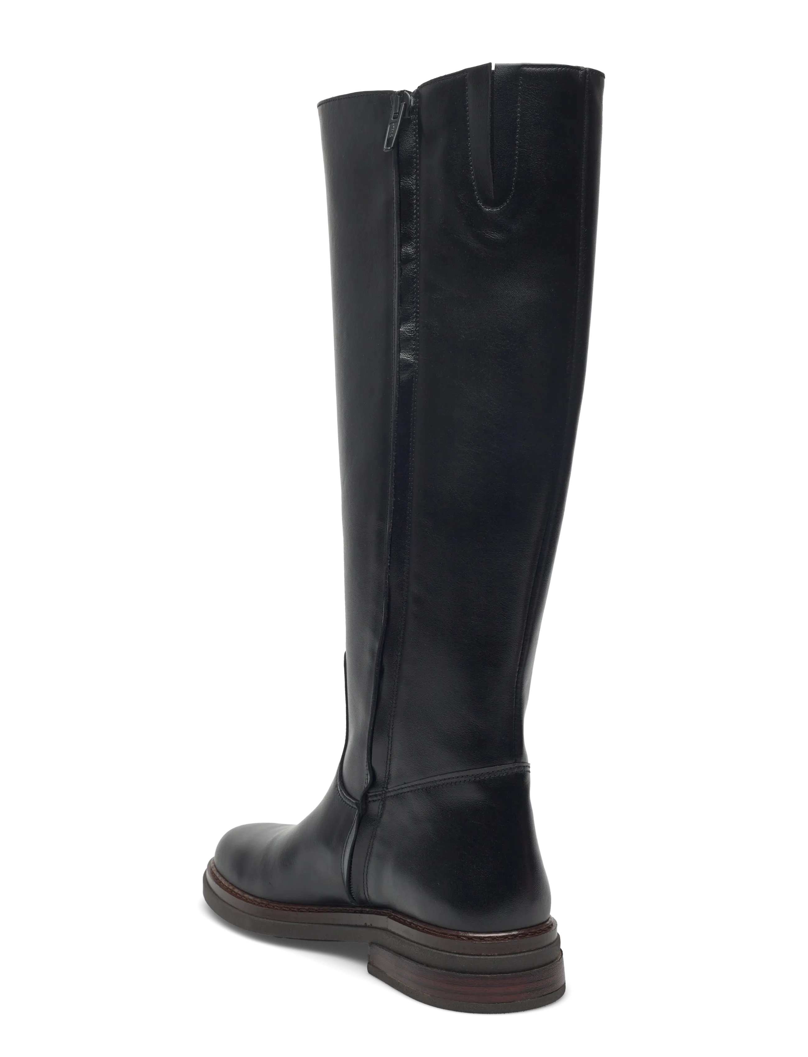 ANGULUS - Booties - flat - with zipper - knee high boots - 1604/001 black/black - 3
