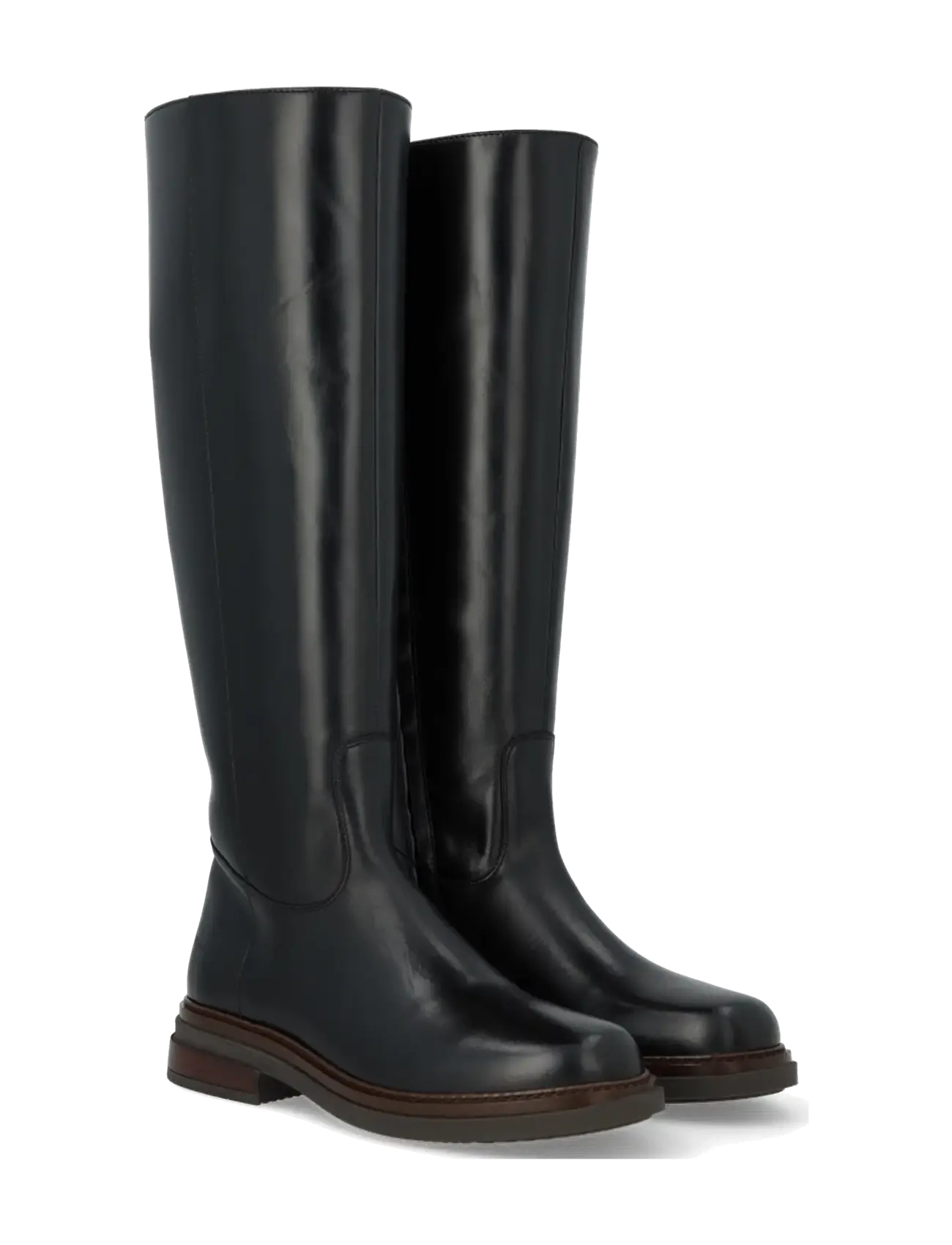 ANGULUS Booties - flat - with zipper - Modetrender - 1835/001 BLACK/BLACK / black