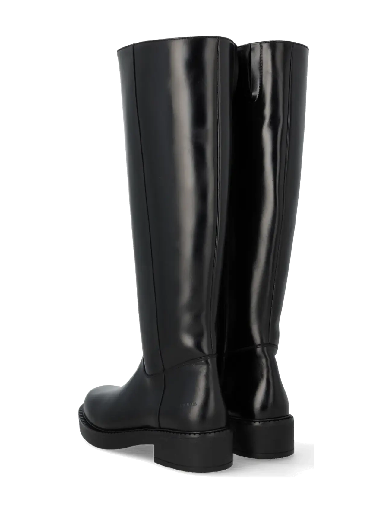 ANGULUS - Booties - flat - with zipper - knee high boots - 1835/001 black/black - 2
