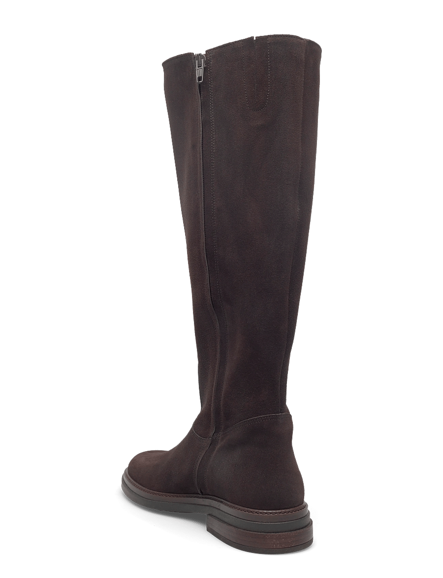 ANGULUS - Booties - flat - with zipper - lange laarzen - 2193/002 brown/brown - 2