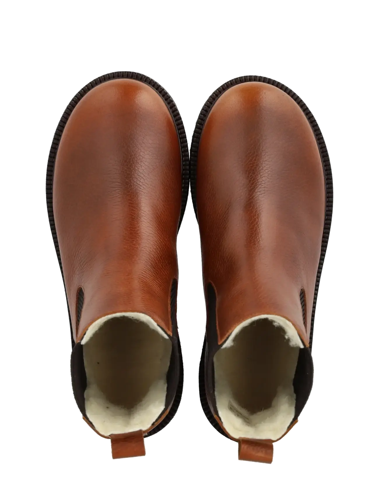 ANGULUS - Booties - flat - with elastic - chelsea boots - 2509/046 cognac/dark brown ela - 3