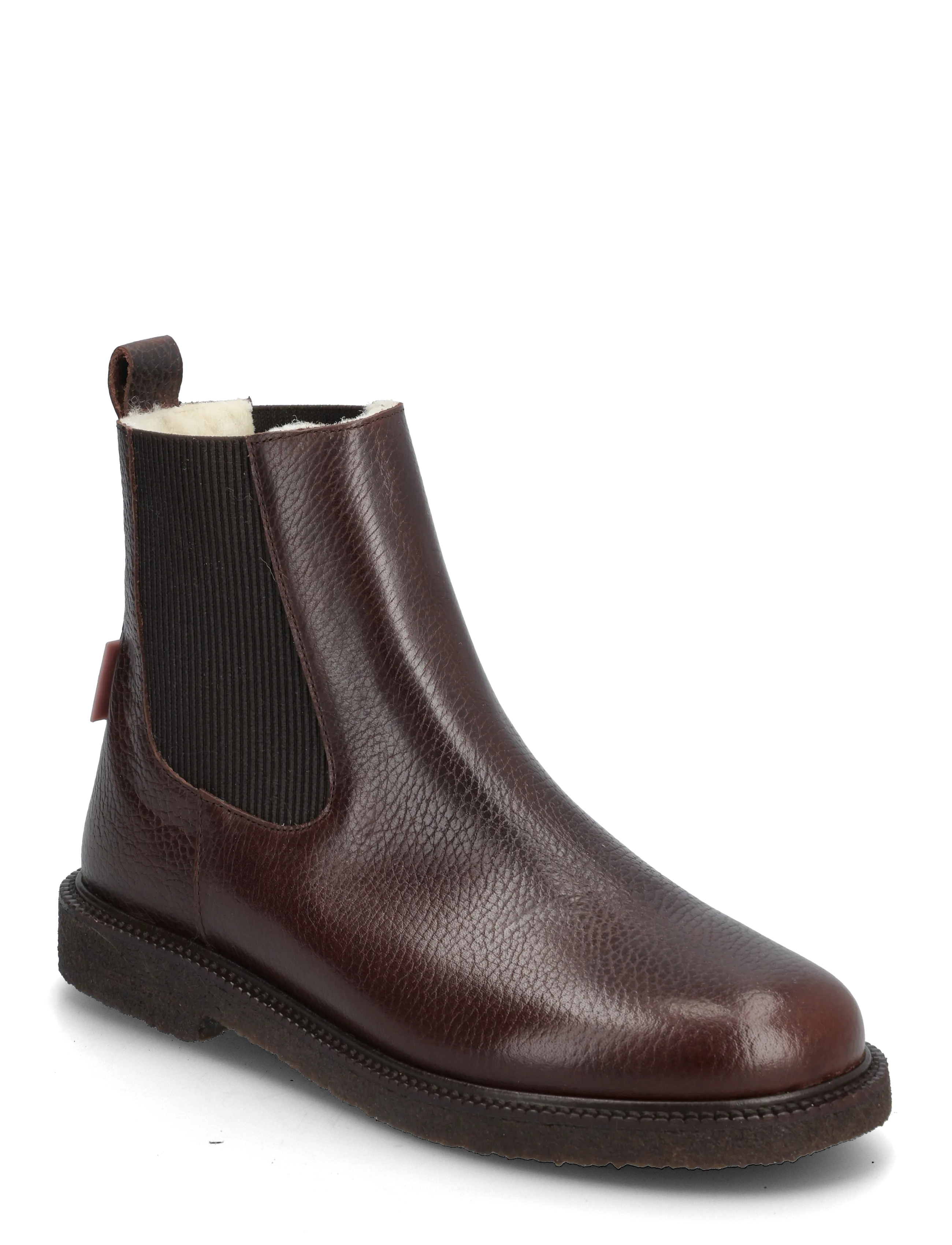 Booties - flat - with elastic - 2505/046 DARK BROWN